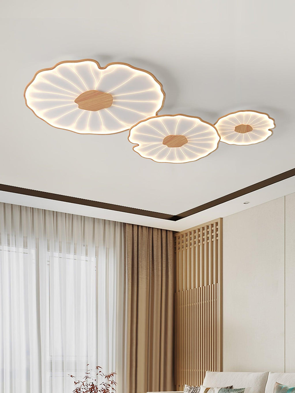 lotus-leaf-acrylic-ceiling-lamp-anzaz-Hydrographic Nature Wood Grain Finish-17