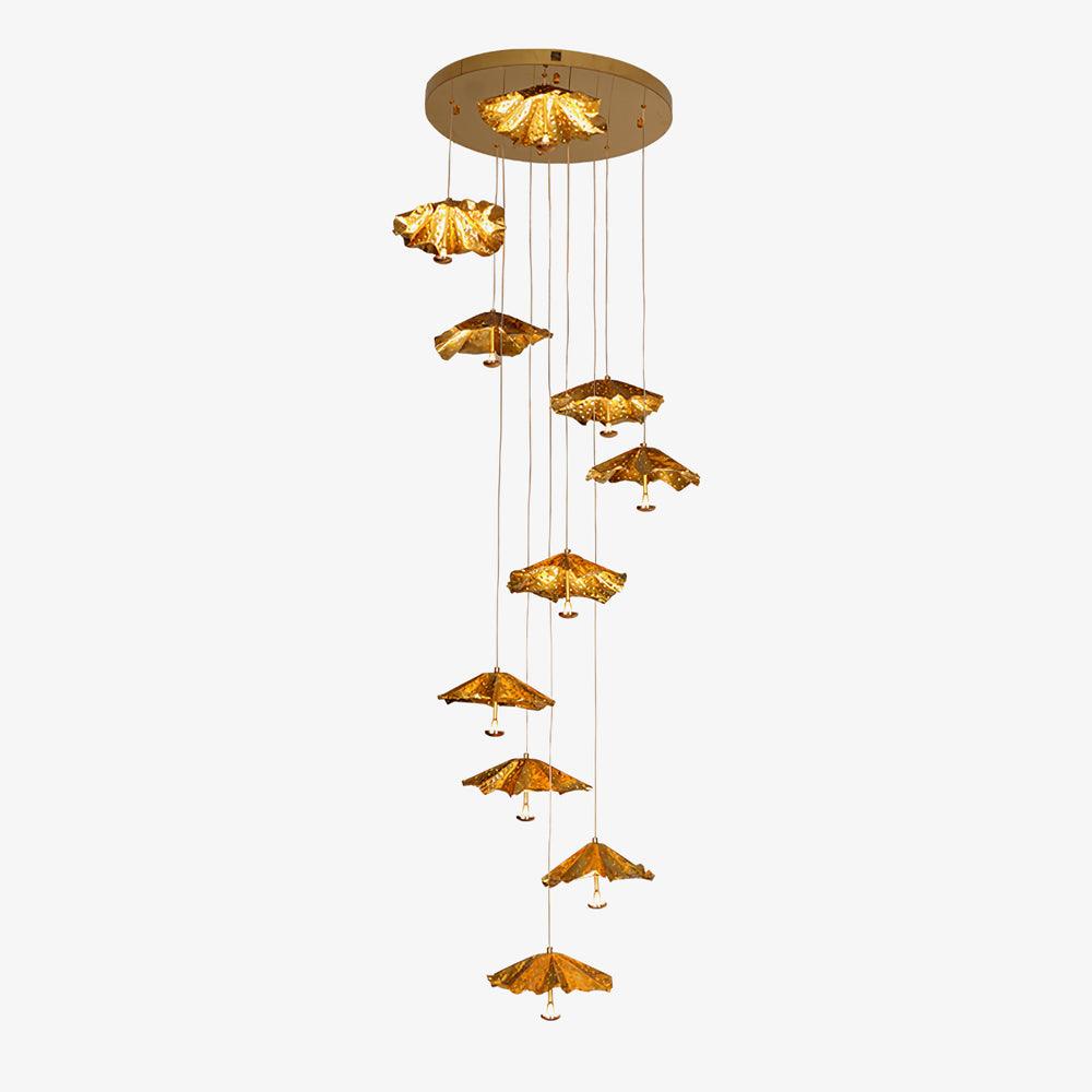 lotus-leaf-chandelier-anzaz-Brass-1