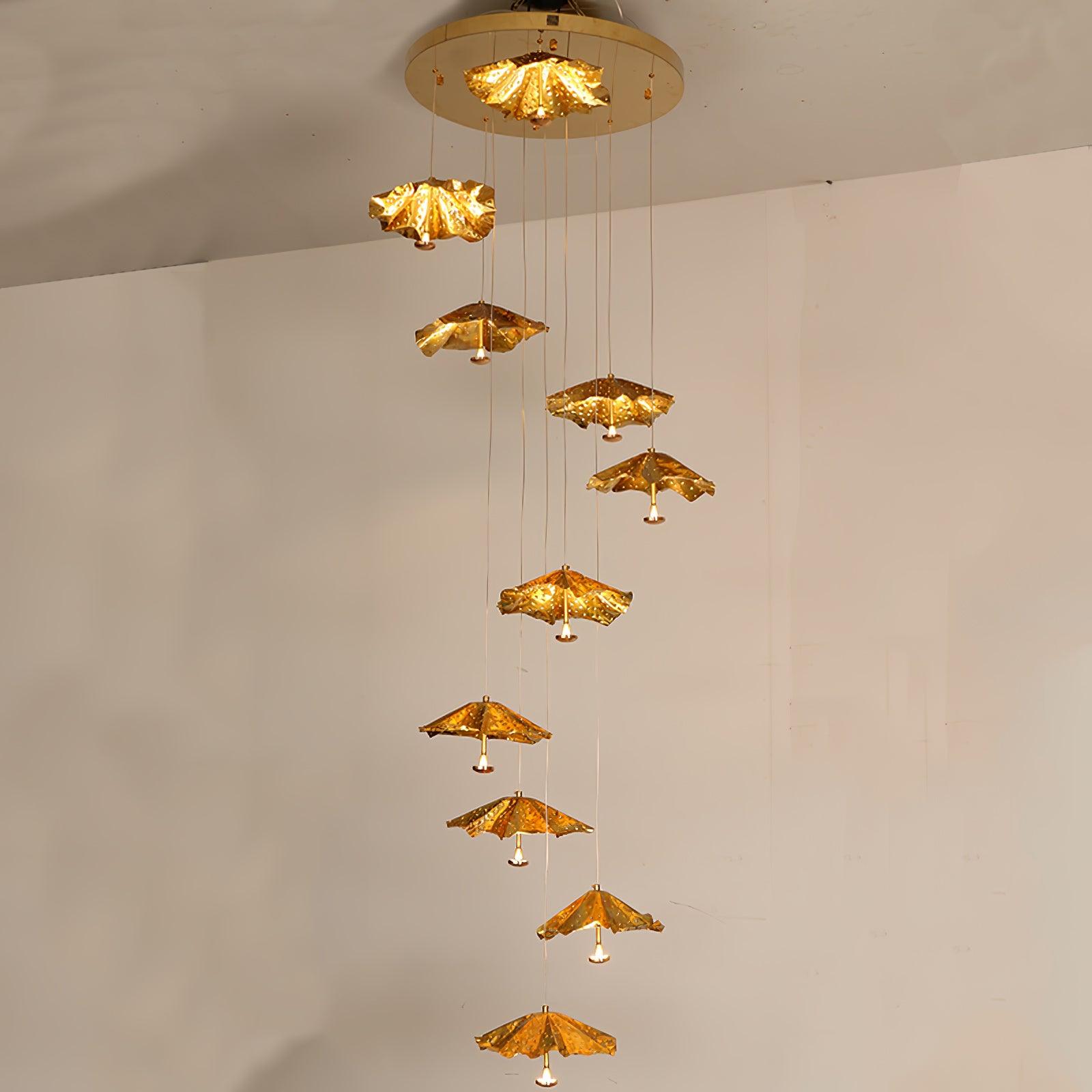 lotus-leaf-chandelier-anzaz-Brass-6