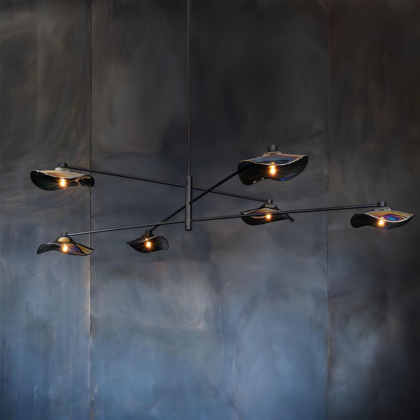lotus-leaves-glass-chandelier-anzaz-Gold-5