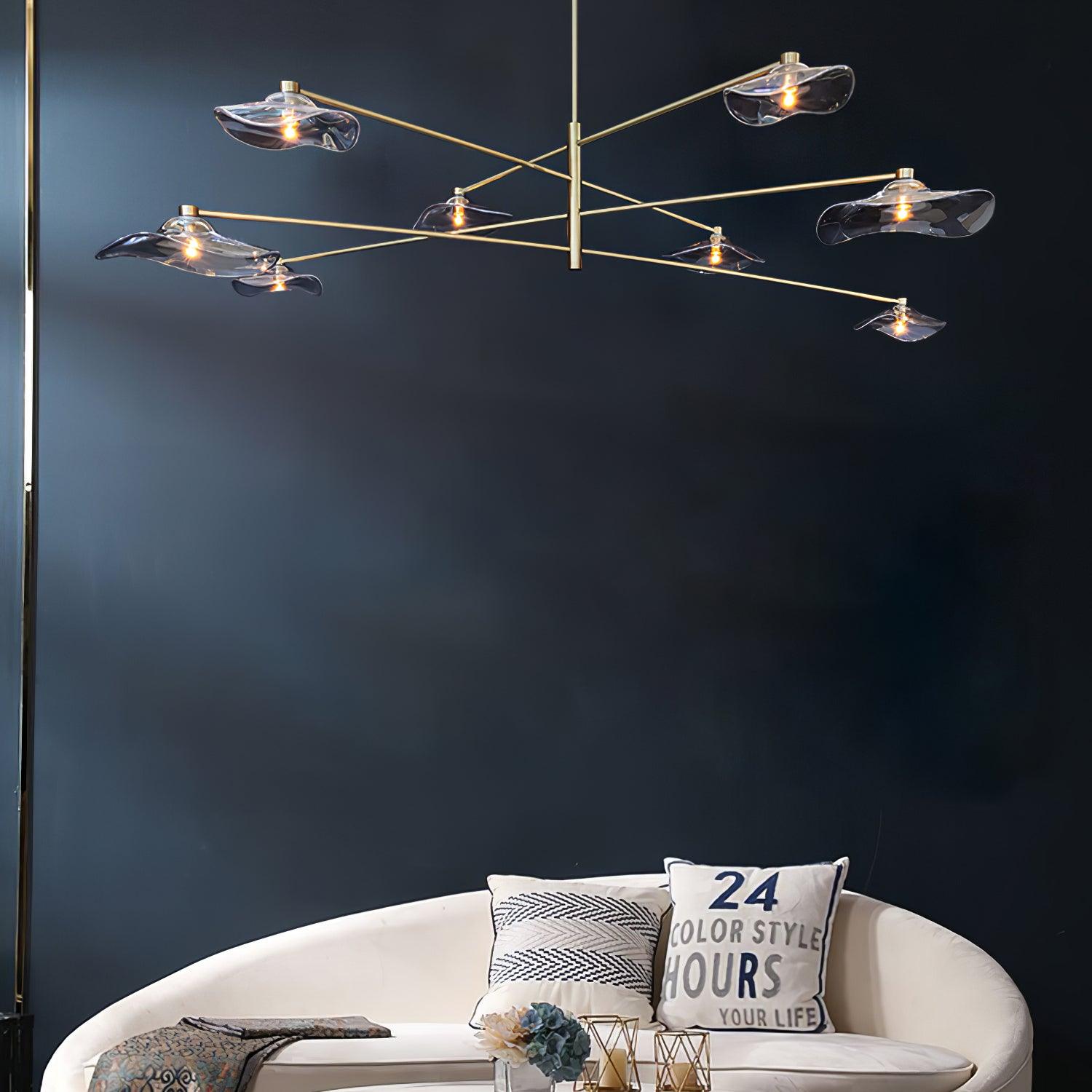 lotus-leaves-glass-chandelier-anzaz-Black-4