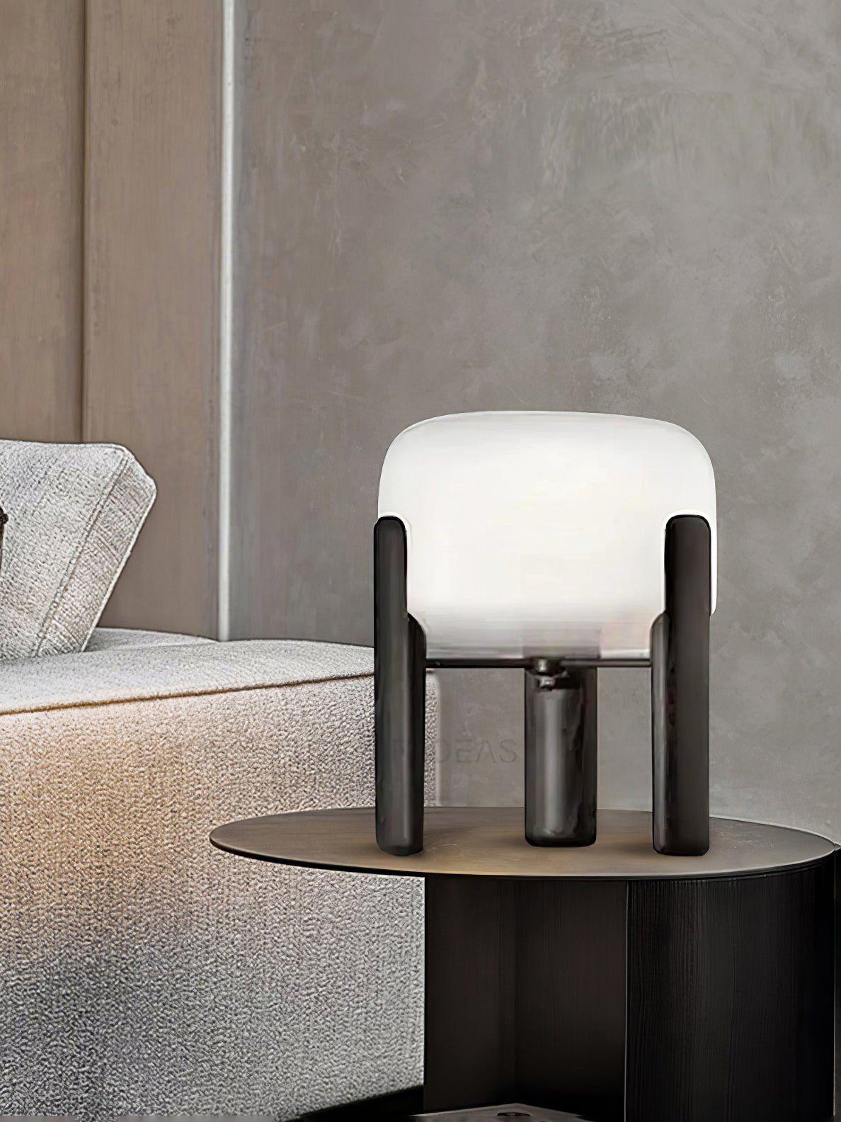 luca-orb-table-lamp-anzaz-Frosted White & Drak Walnut-2