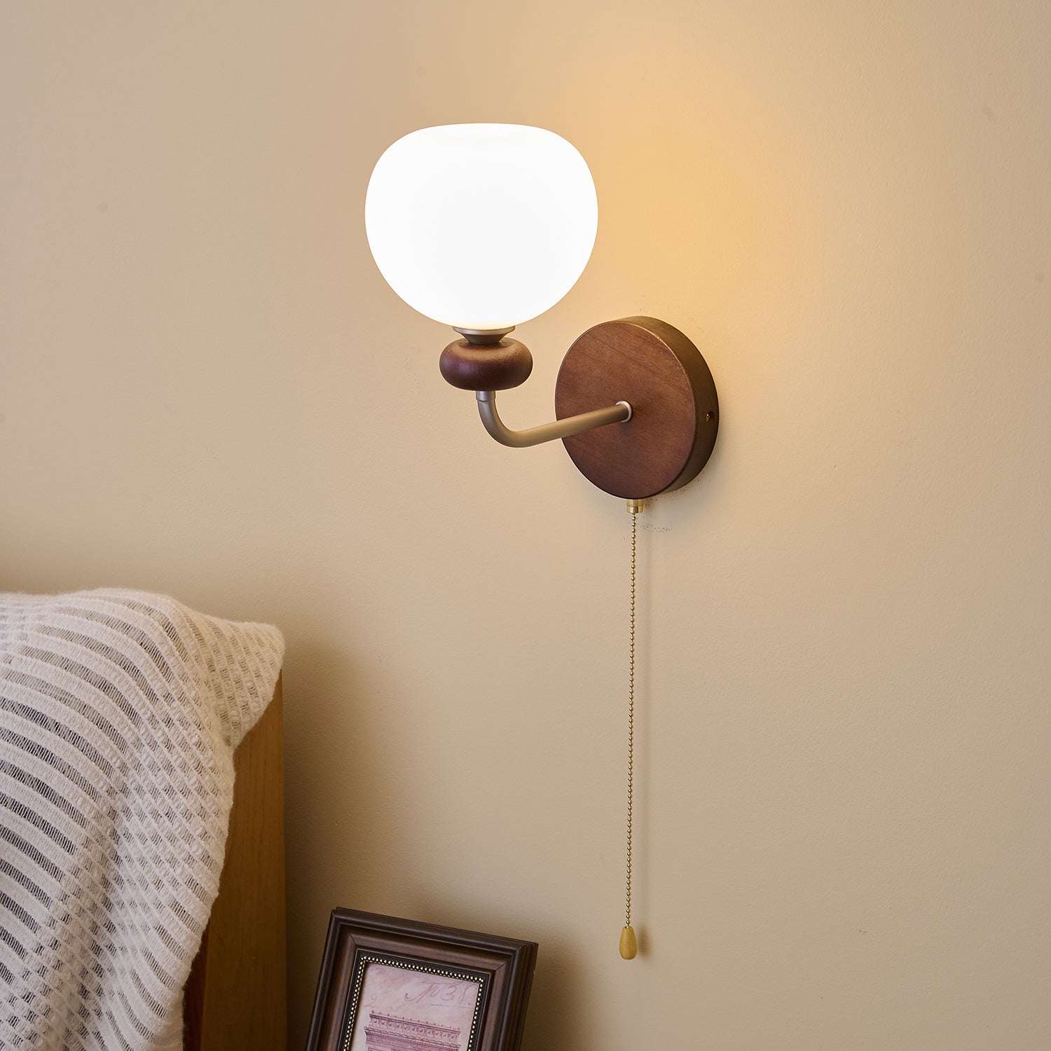 lucille-wall-lamp-anzaz-Walnut wood color & White-4