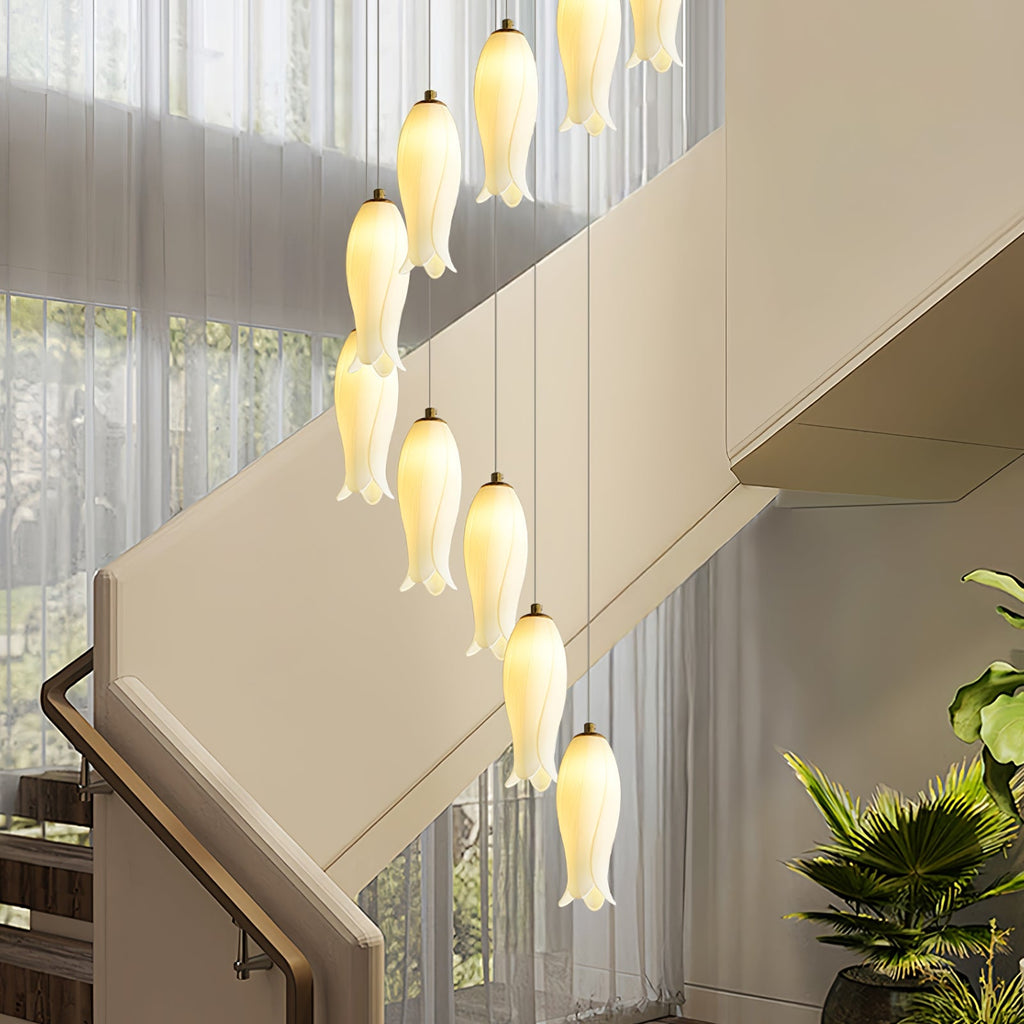 luma-flora-stairs-chandelier-anzaz-Gold & White-6