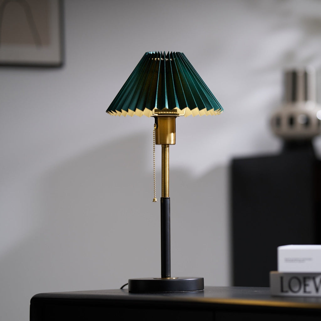 lumi-pleated-table-lamp-anzaz-Black & Gold & Green-3