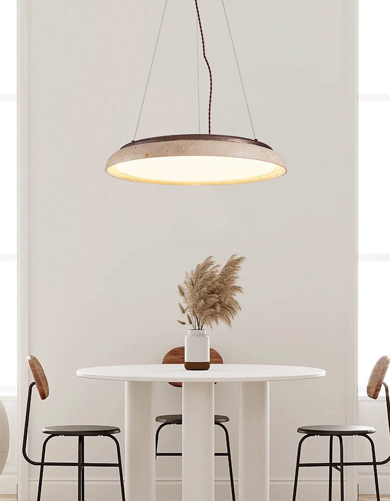 lunar-disc-travertine-pendant-lamp-anzaz-Yellow Travertine & Dark walnut-2