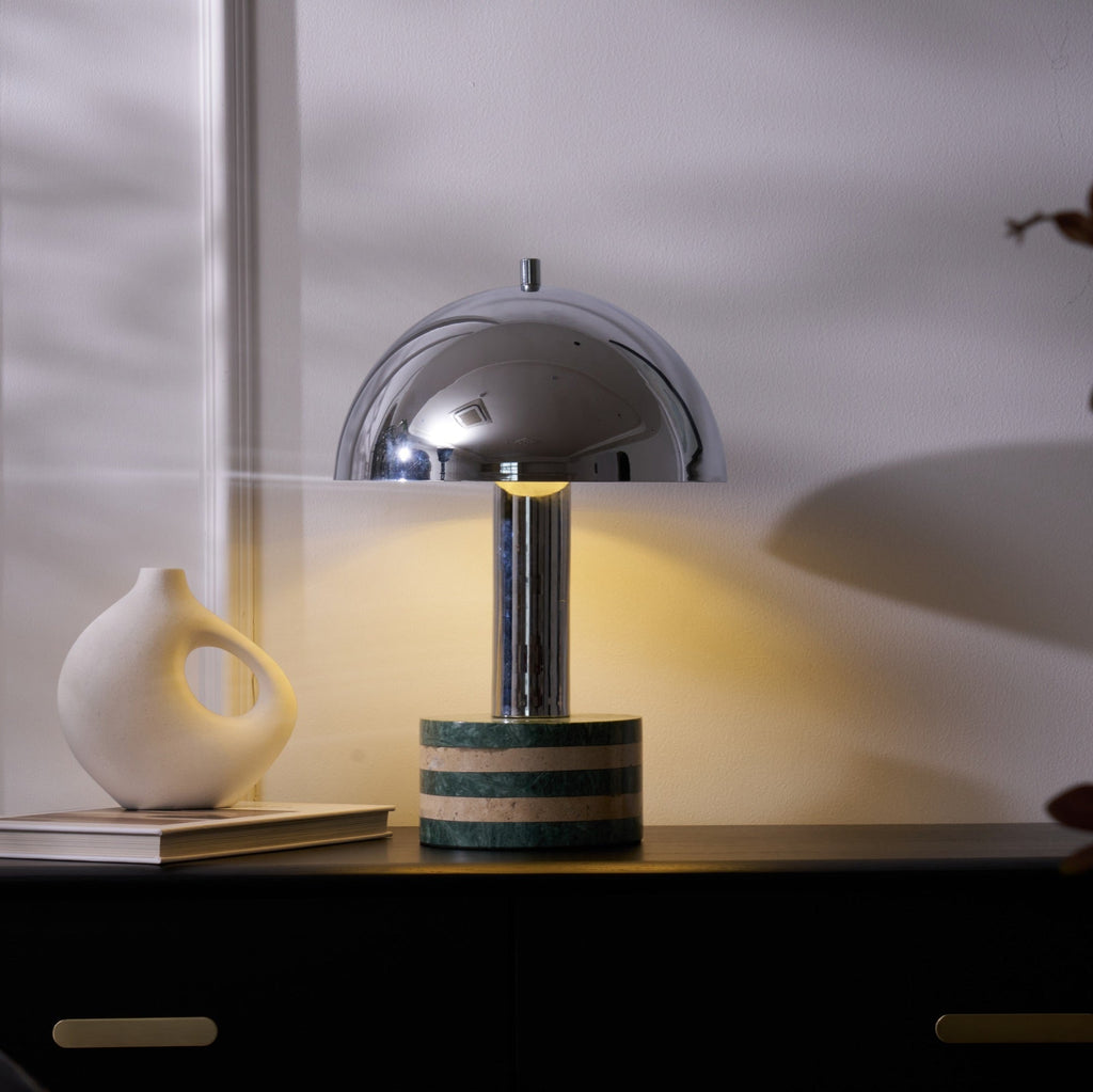 luno-chrome-table-lamp-anzaz-Grey & Beige-4