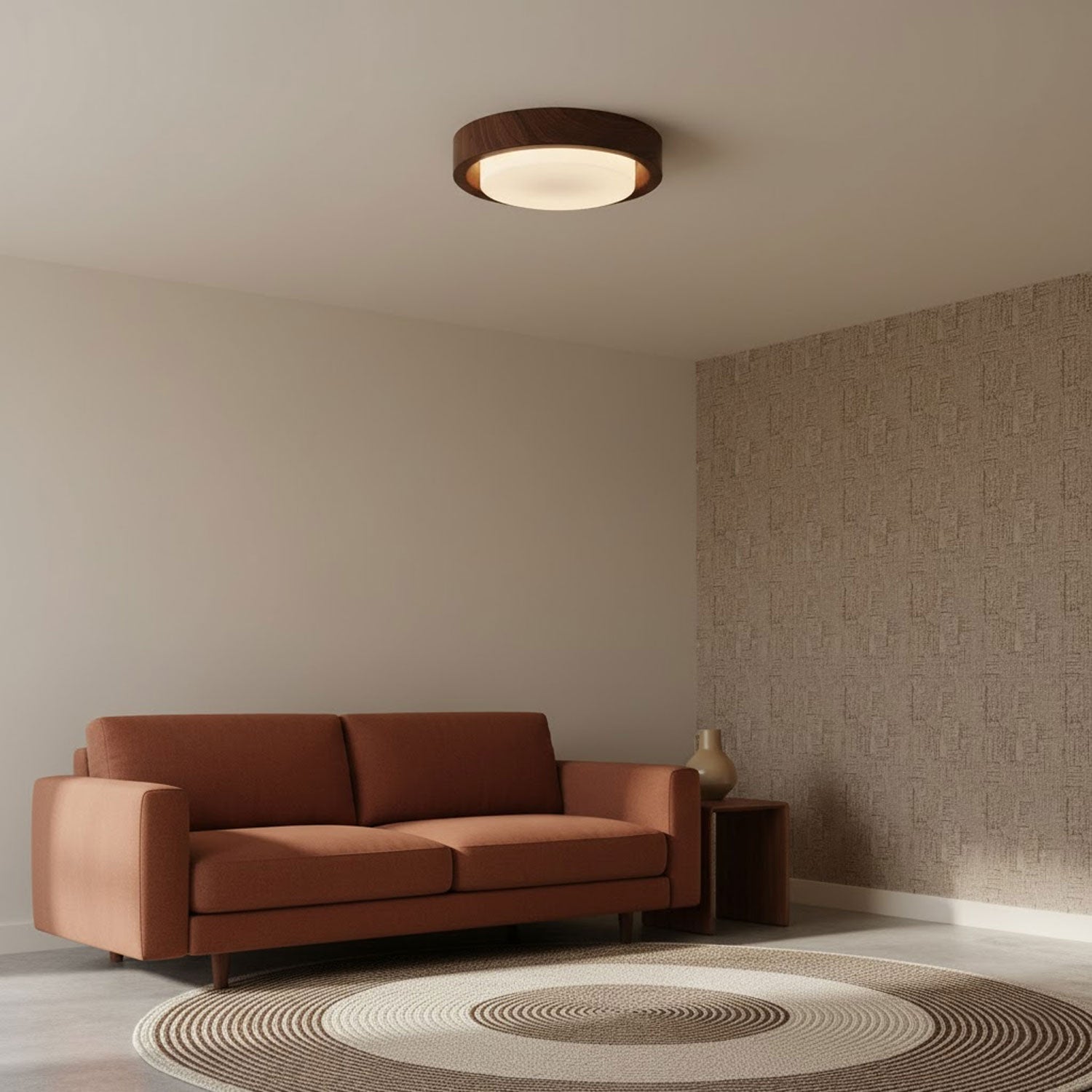 lunor-ring-ceiling-light-anzaz-White Acrylic Lampshade & Natural Wood Grain Hydrographic Transfer-8