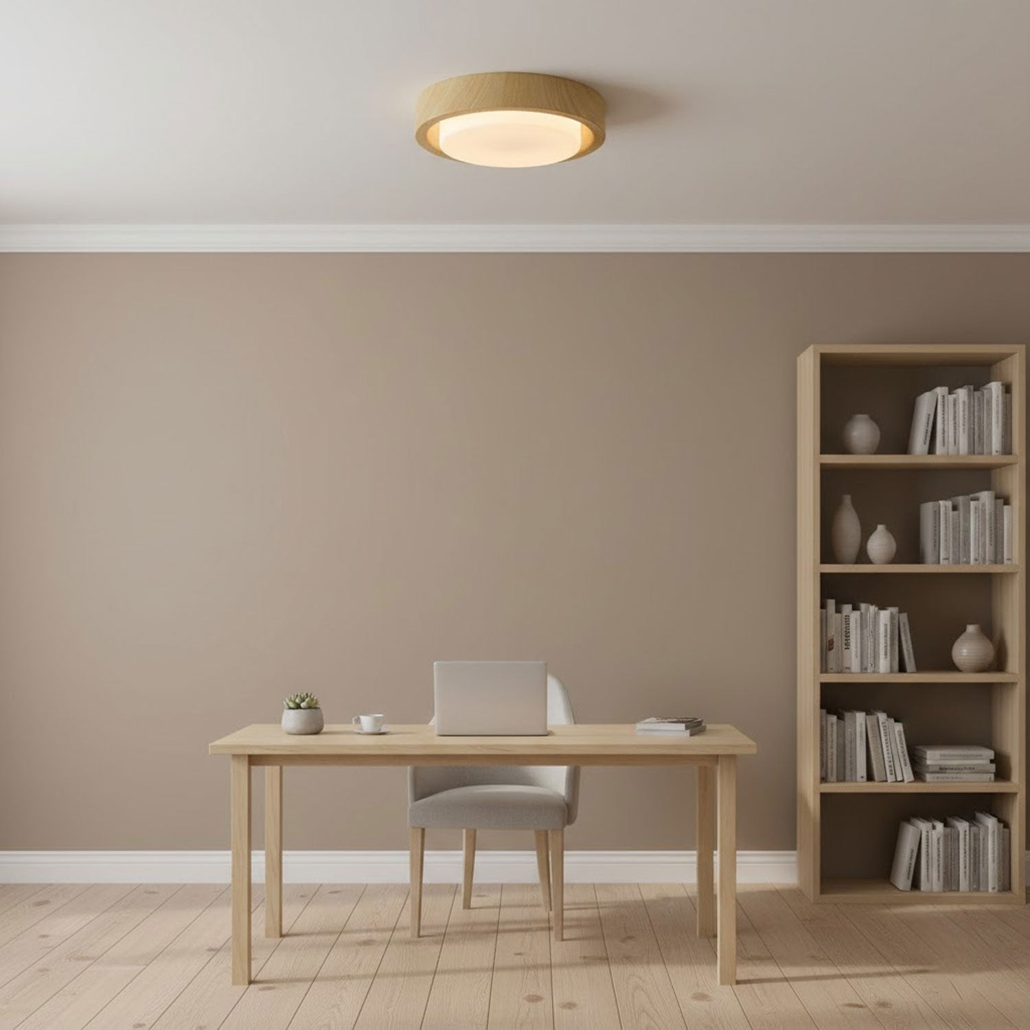 lunor-ring-ceiling-light-anzaz-White Glass Lampshade & Natural Wood Grain Hydrographic Transfer-12