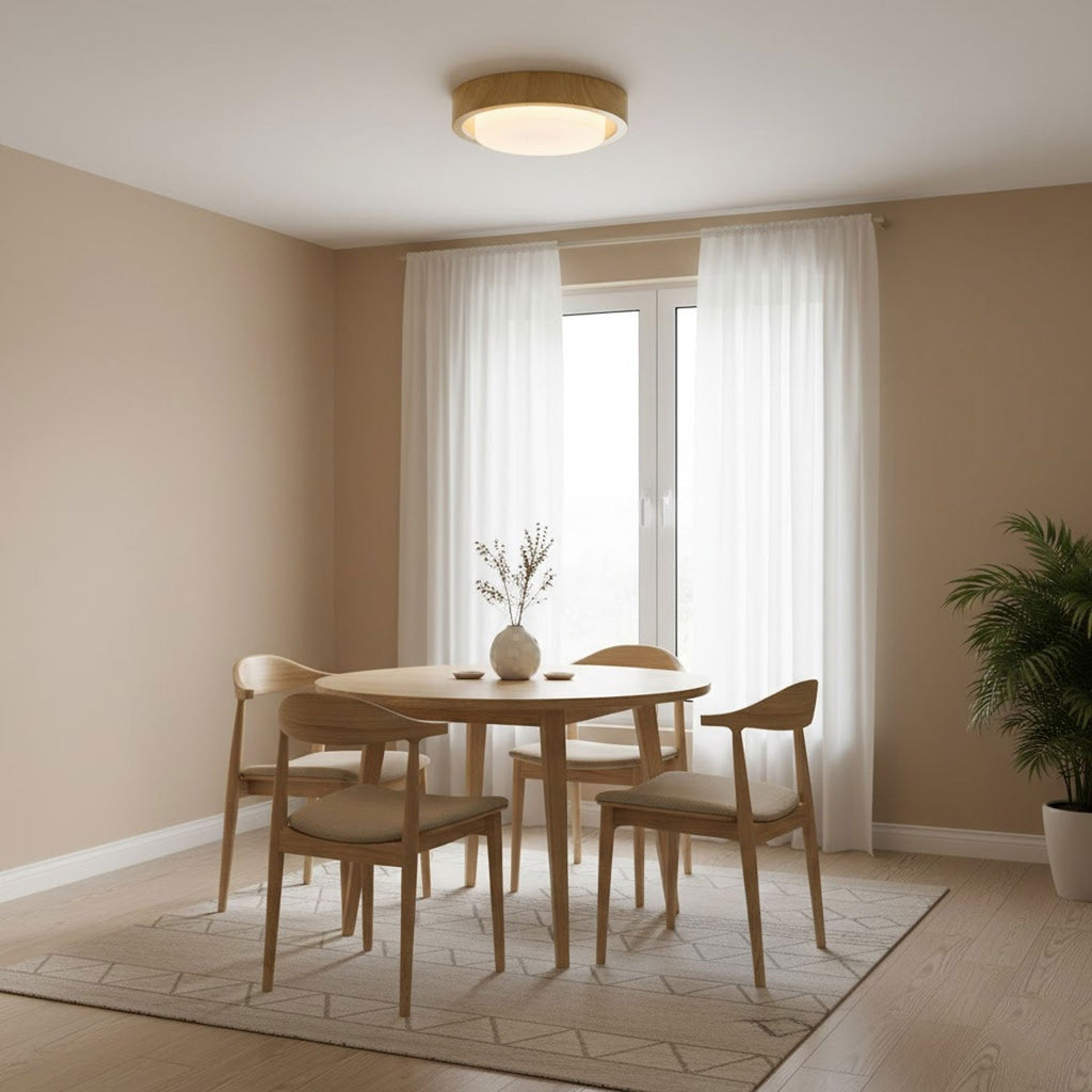 lunor-ring-ceiling-light-anzaz-White Acrylic Lampshade & Natural Wood Grain Hydrographic Transfer-7