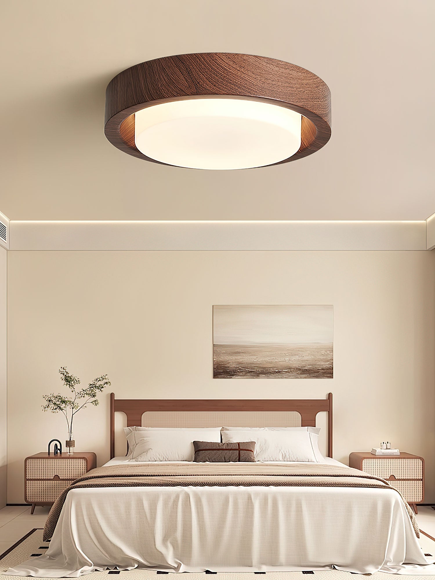 lunor-ring-ceiling-light-anzaz-White Acrylic Lampshade & Natural Wood Grain Hydrographic Transfer-16
