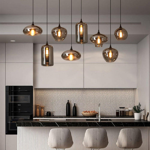 bottle-pendant-light-anzaz-Smoke Gray & Black-2