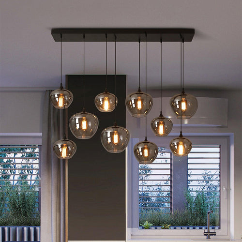 bottle-glass-pendant-light-anzaz-Smoke Gray & Black-2