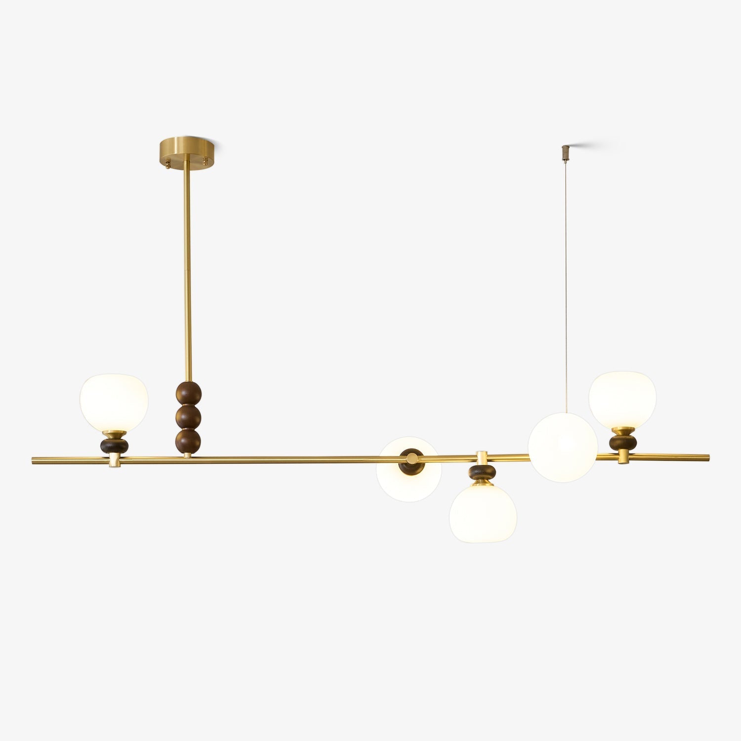 lyra-linear-island-light-anzaz-Walnut color & Brass & White-1
