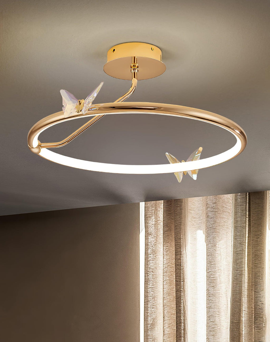 magic-butterfly-ceiling-lamp-anzaz-Gold & Transparent-3