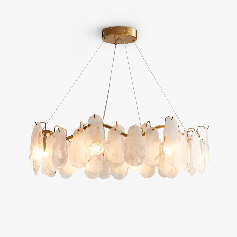 mahina-cloud-chandelier-anzaz-Gold & White Glass-1
