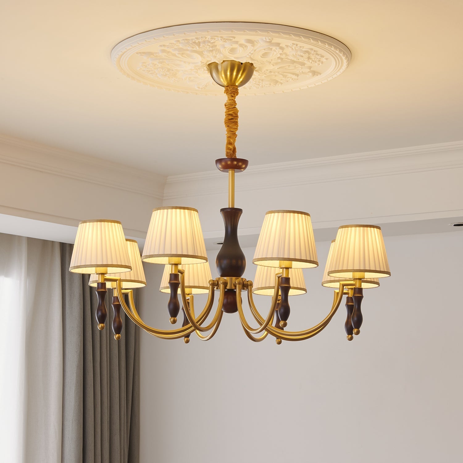 majestic-veil-chandelier-anzaz-Walnut color & Gold-2