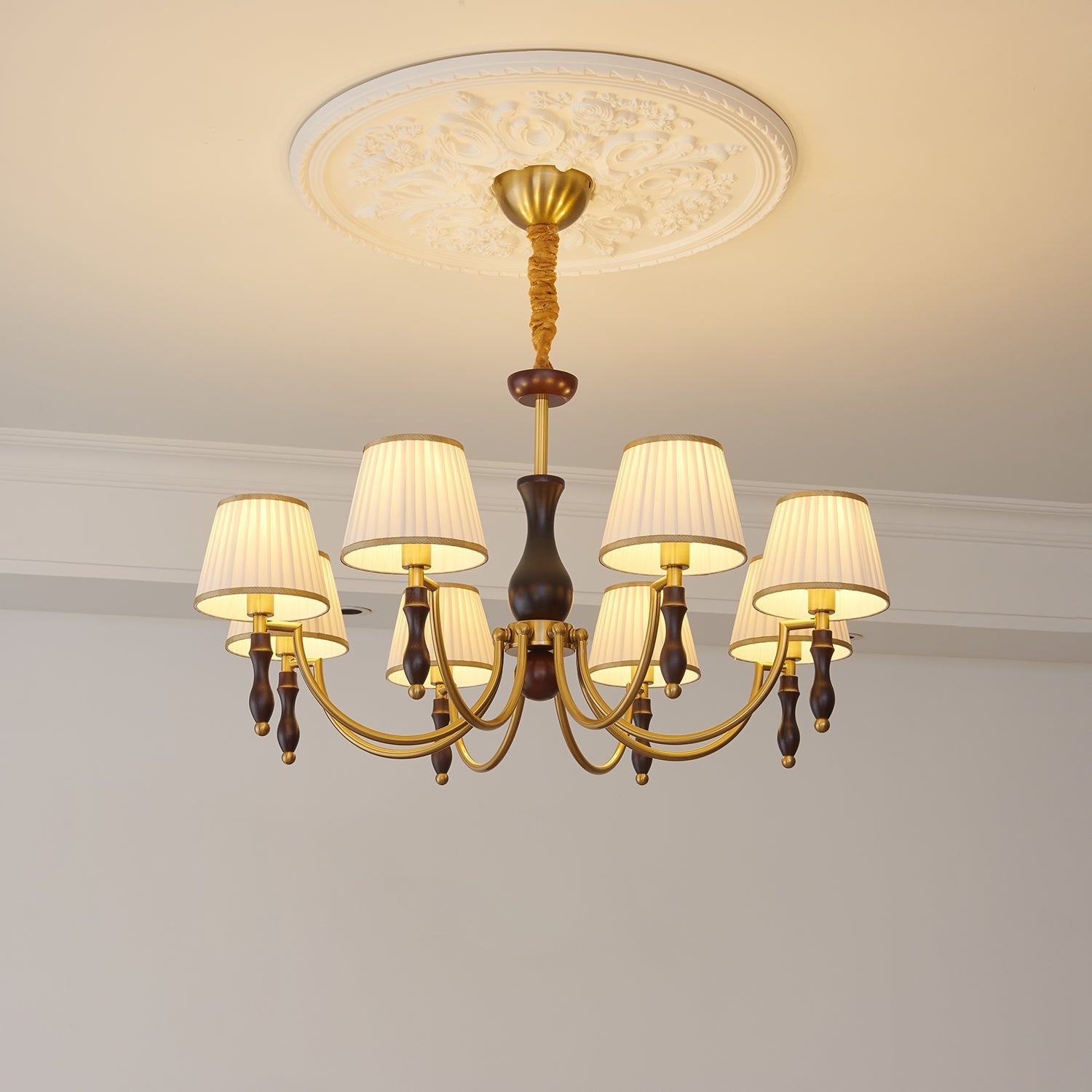 majestic-veil-chandelier-anzaz-Walnut color & Gold-3
