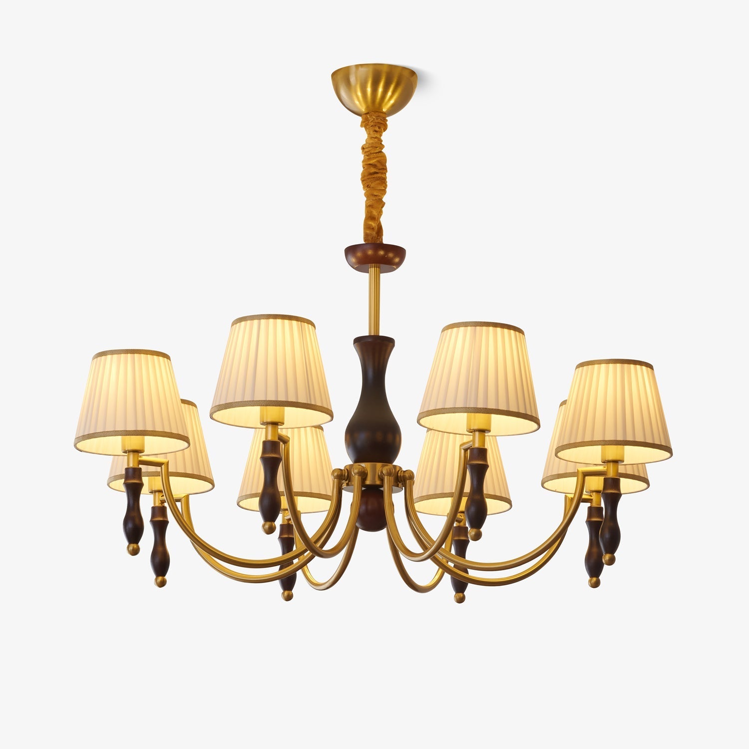 majestic-veil-chandelier-anzaz-Walnut color & Gold-1
