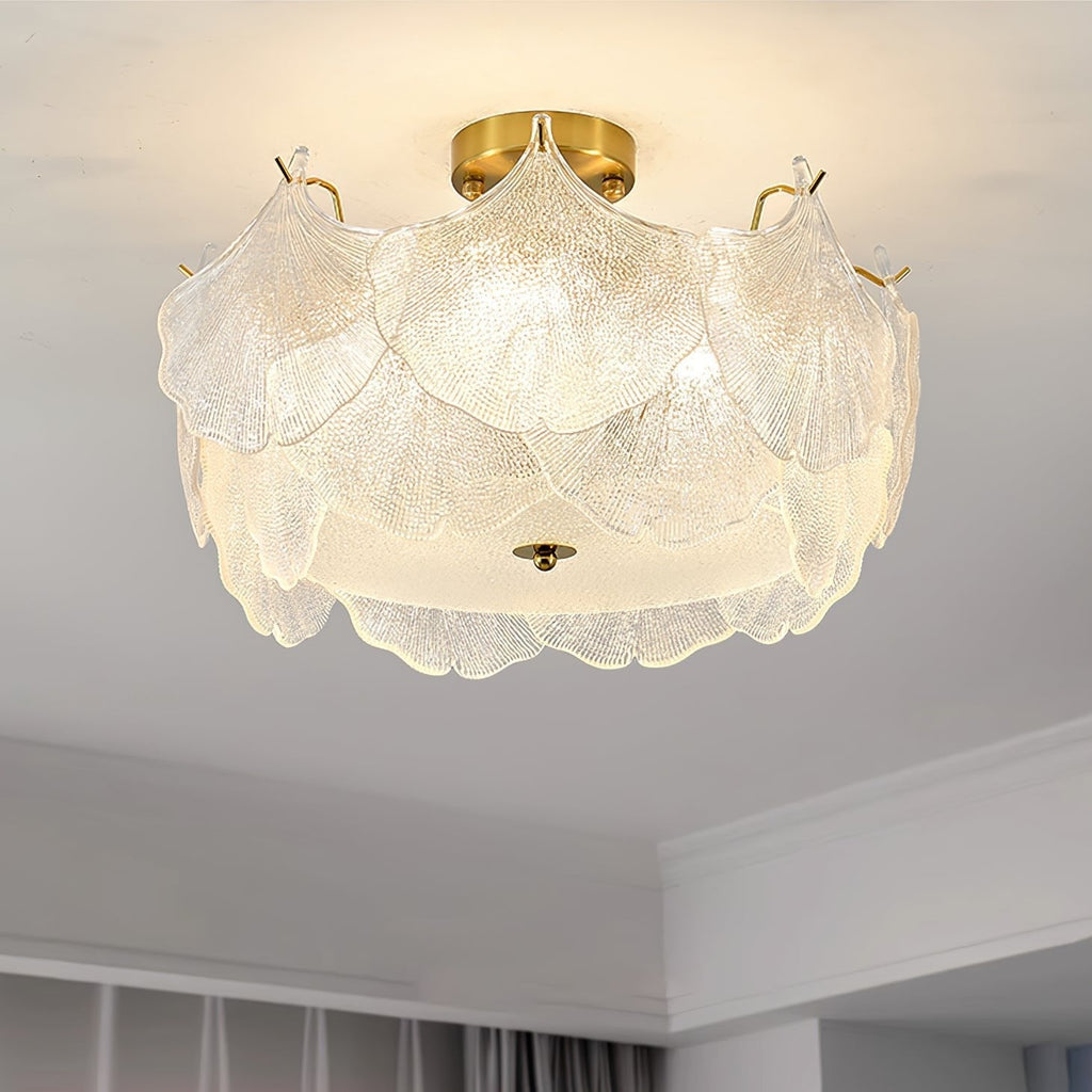 maple-leaf-cluster-ceiling-light-anzaz-Gold & White-2