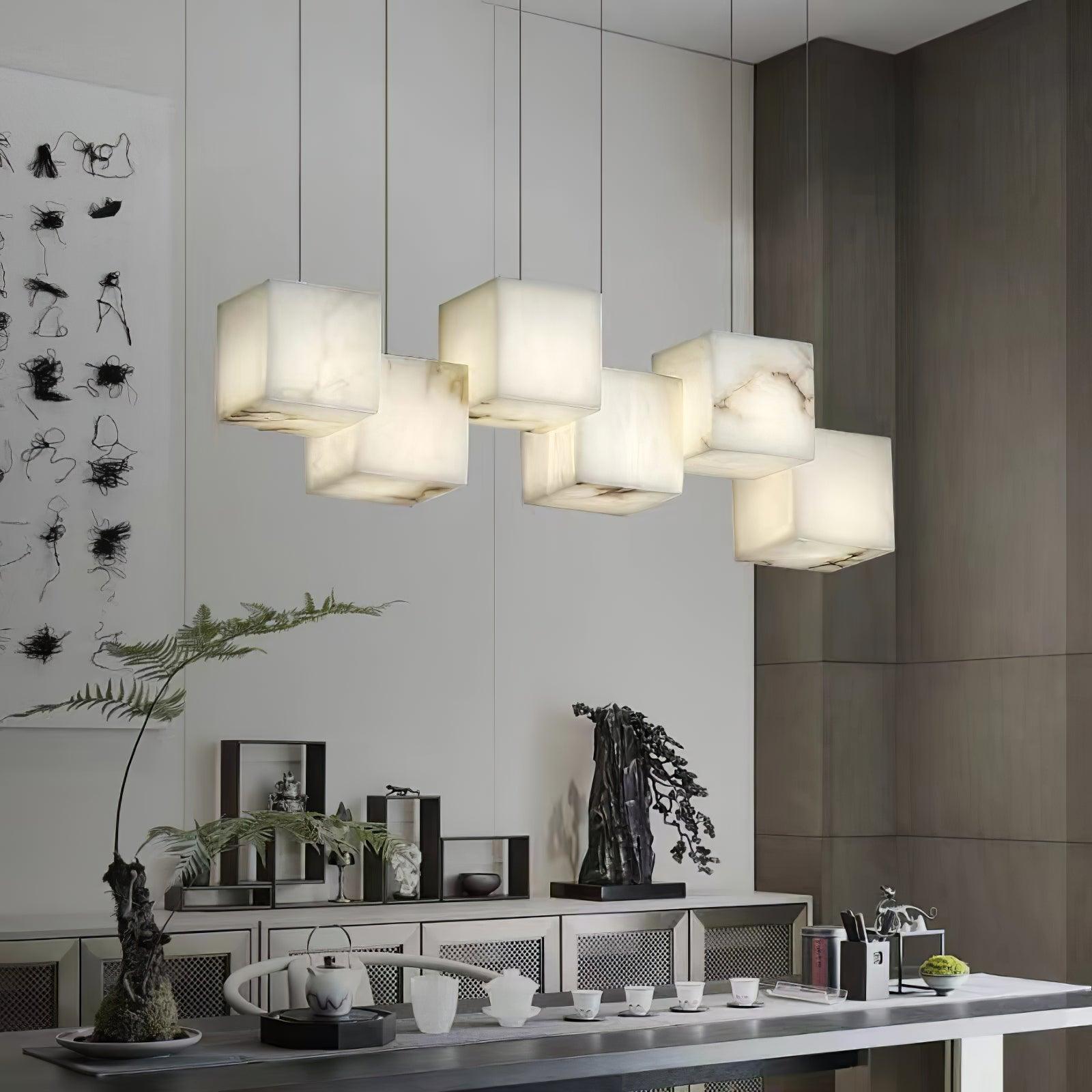 alabaster-box-chandelier-anzaz-Sliver & White-2