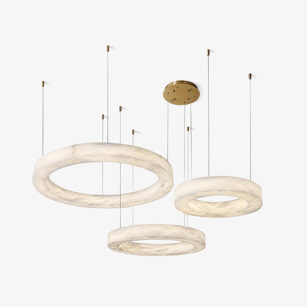 marika-alabaster-chandelier-anzaz-Brass & White Alabaster-1