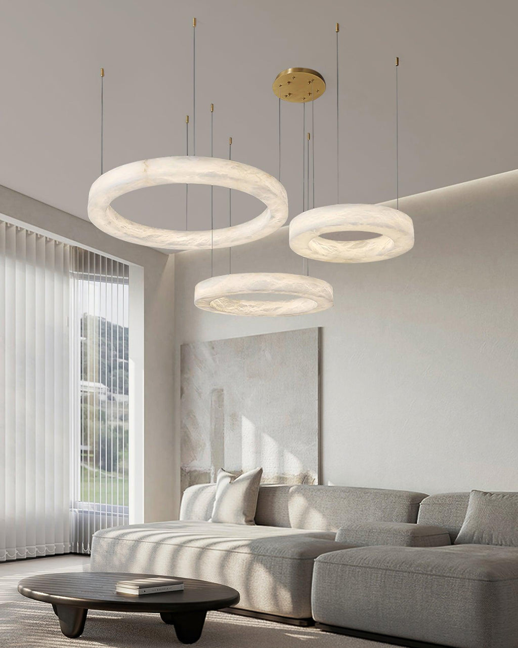 marika-alabaster-chandelier-anzaz-Brass & White Alabaster-4