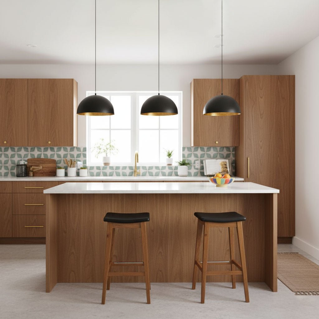 marlow-dome-pendant-lamp-anzaz-Black & Gold-3