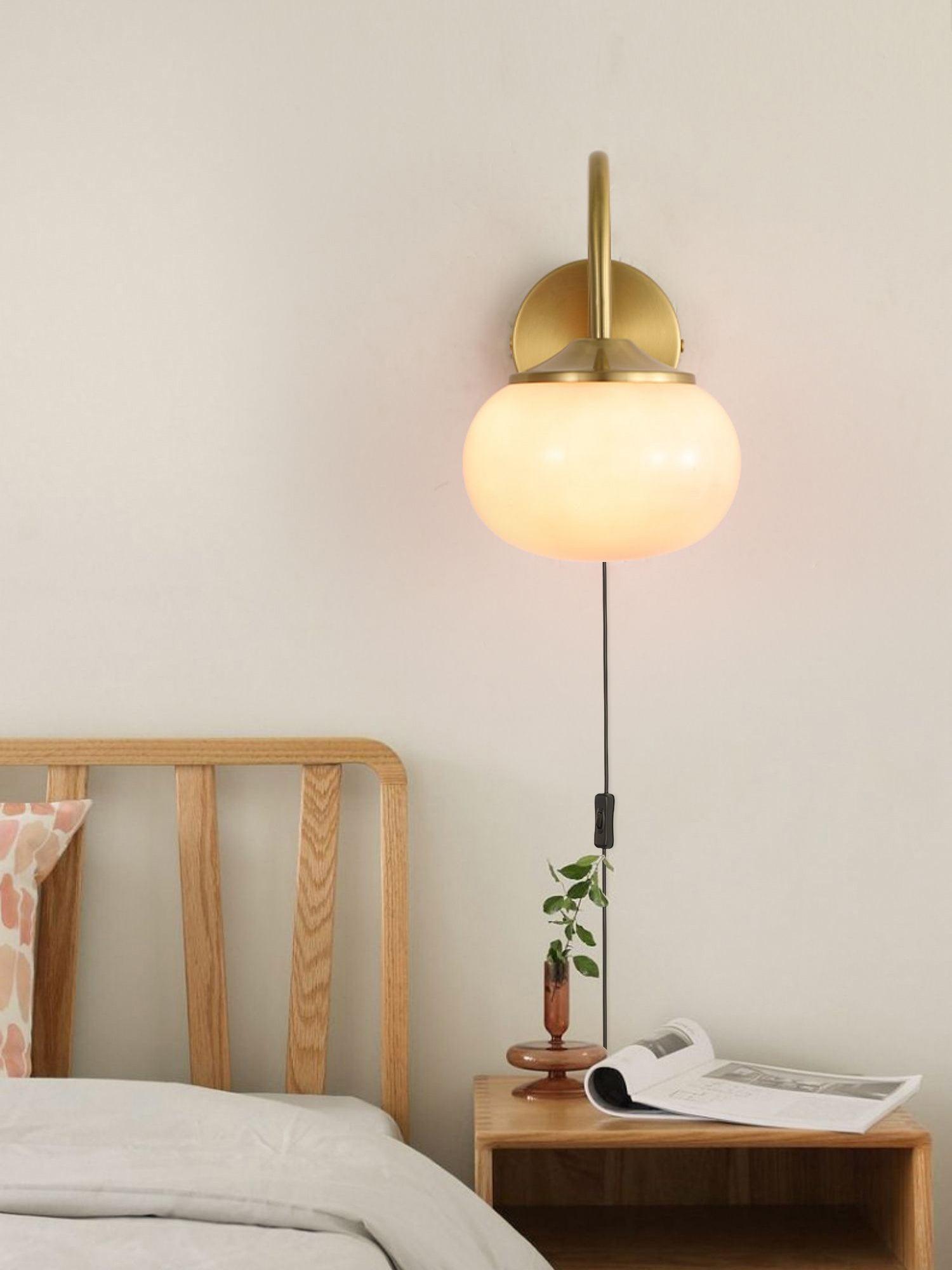 marshmallow-sconce-plug-version-anzaz-Copper & White-4