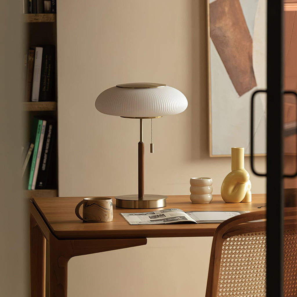 matsutake-mushroom-table-lamp-anzaz-Gold & White-2