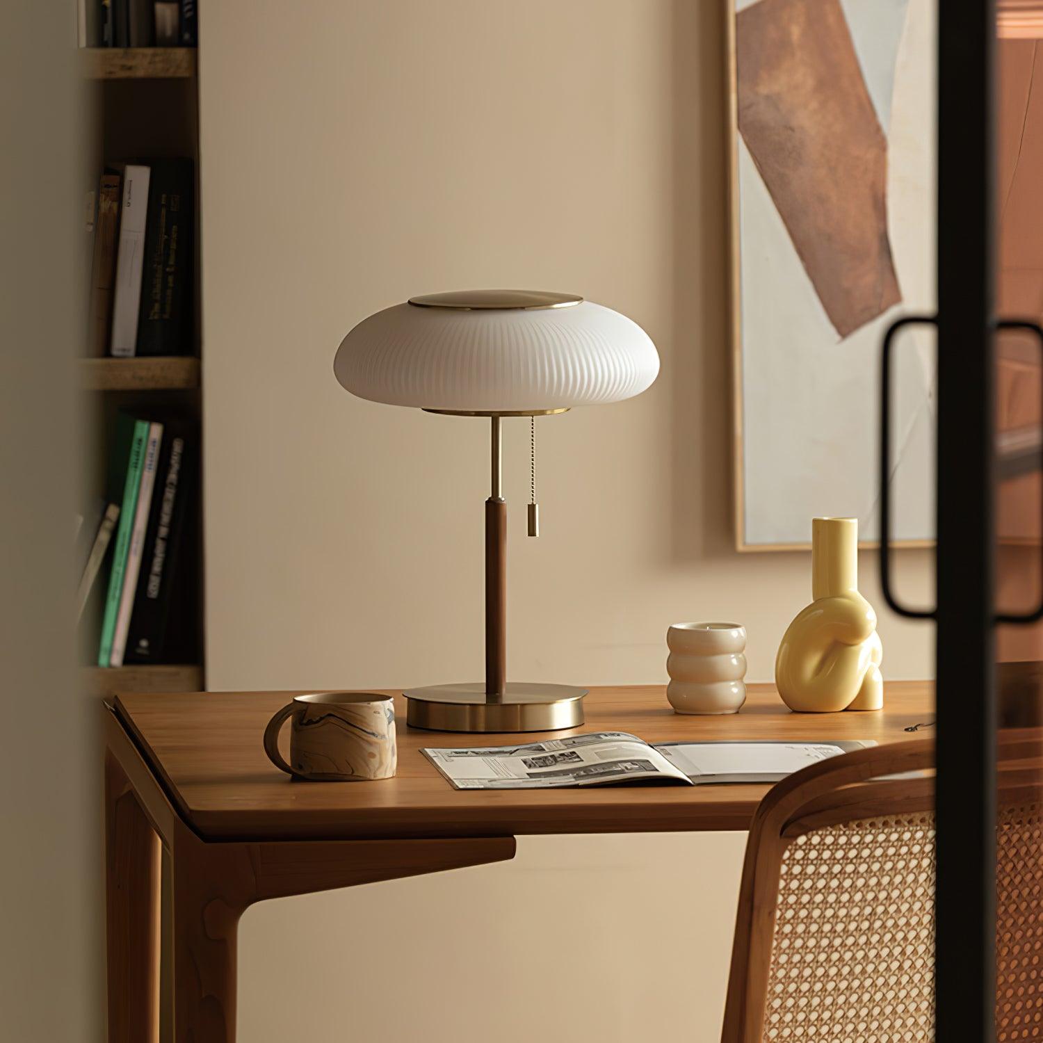 matsutake-mushroom-table-lamp-anzaz-Gold & White-2