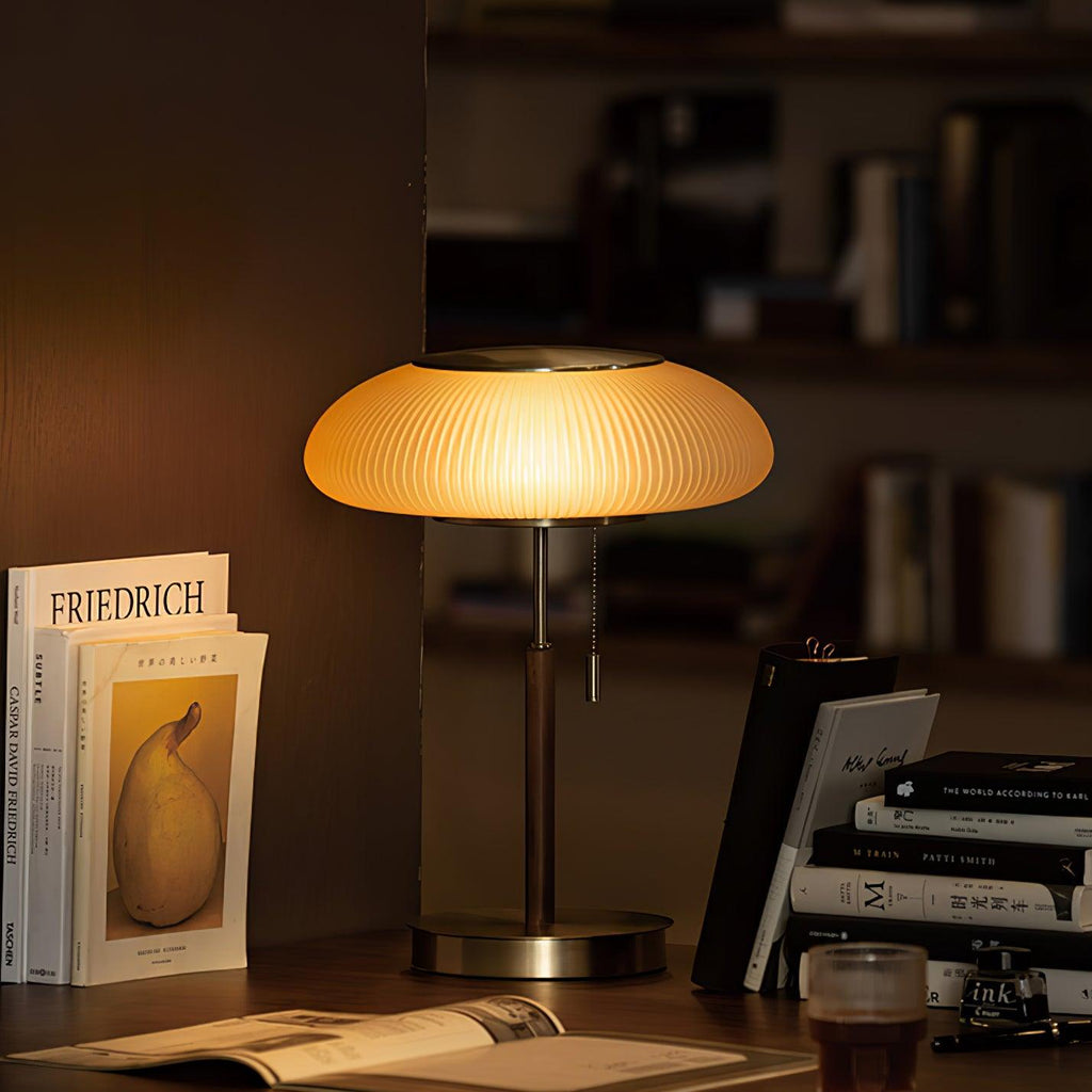 matsutake-mushroom-table-lamp-anzaz-Gold & White-4