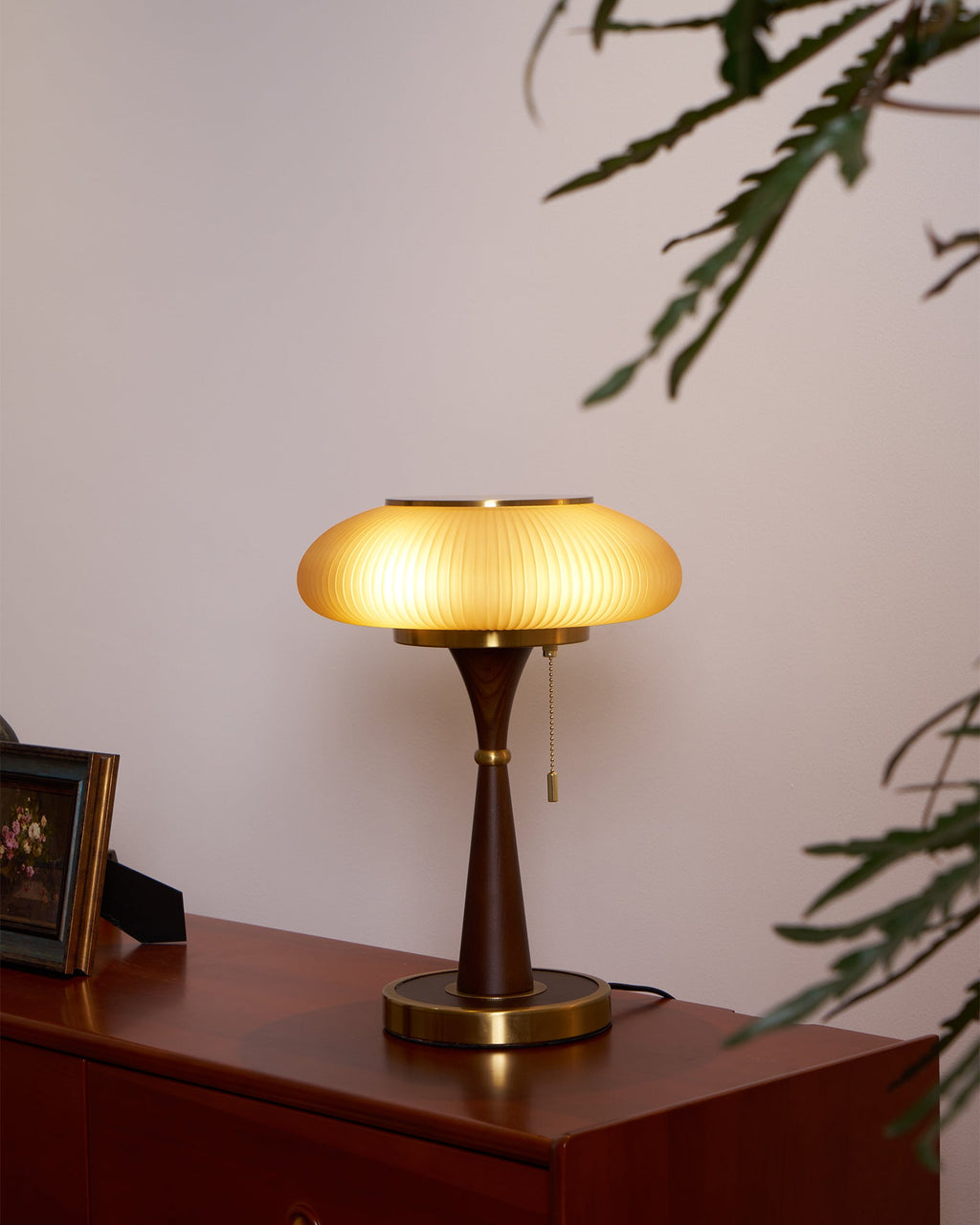 matsutake-table-lamp-anzaz-Walnut Color & Gold & White glass-7