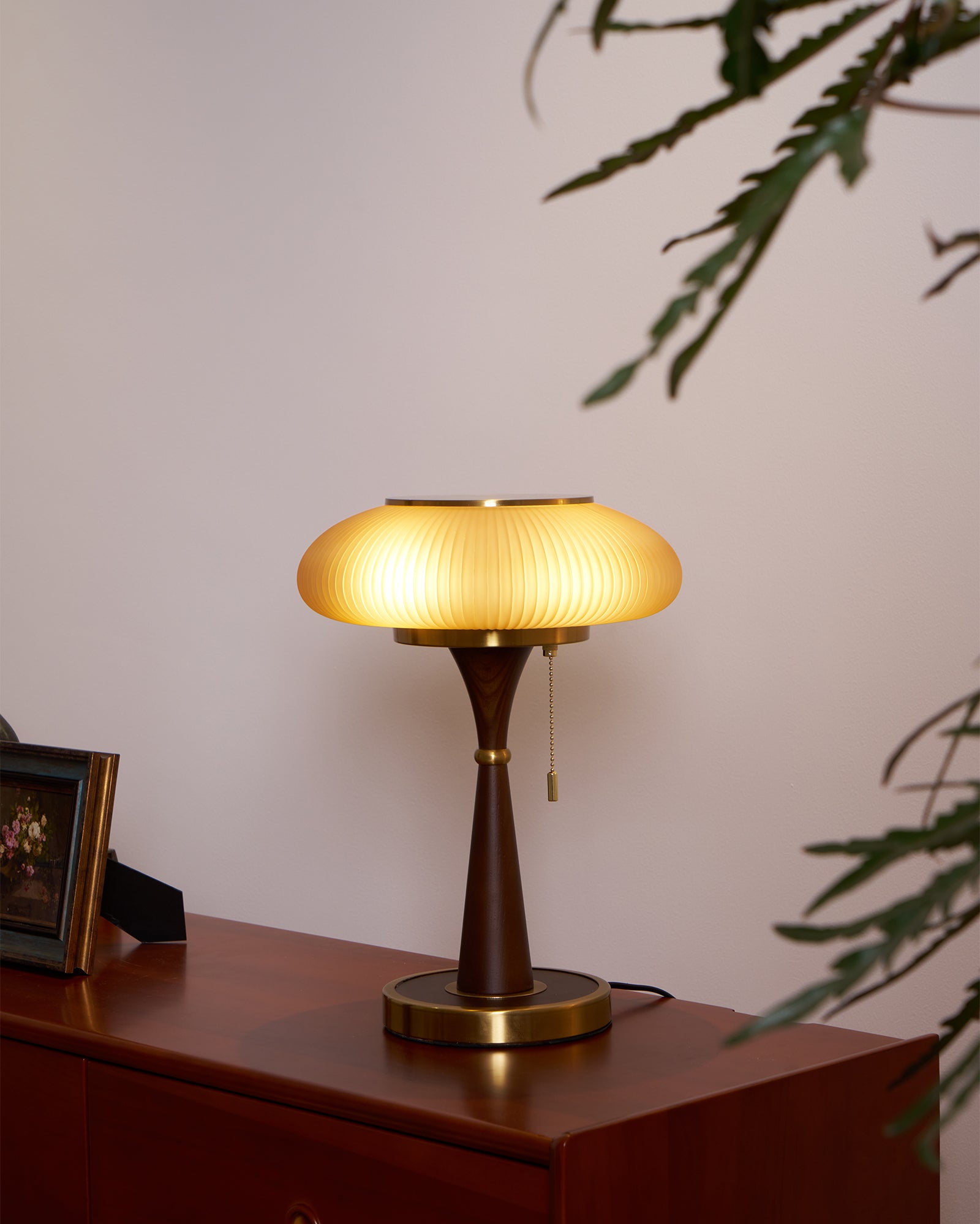 matsutake-table-lamp-anzaz-Walnut Color & Gold & White glass-7