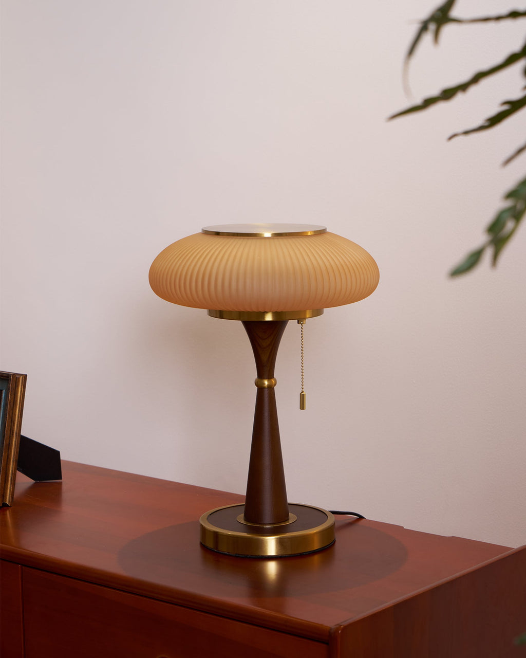 matsutake-table-lamp-anzaz-Walnut Color & Gold & White glass-8