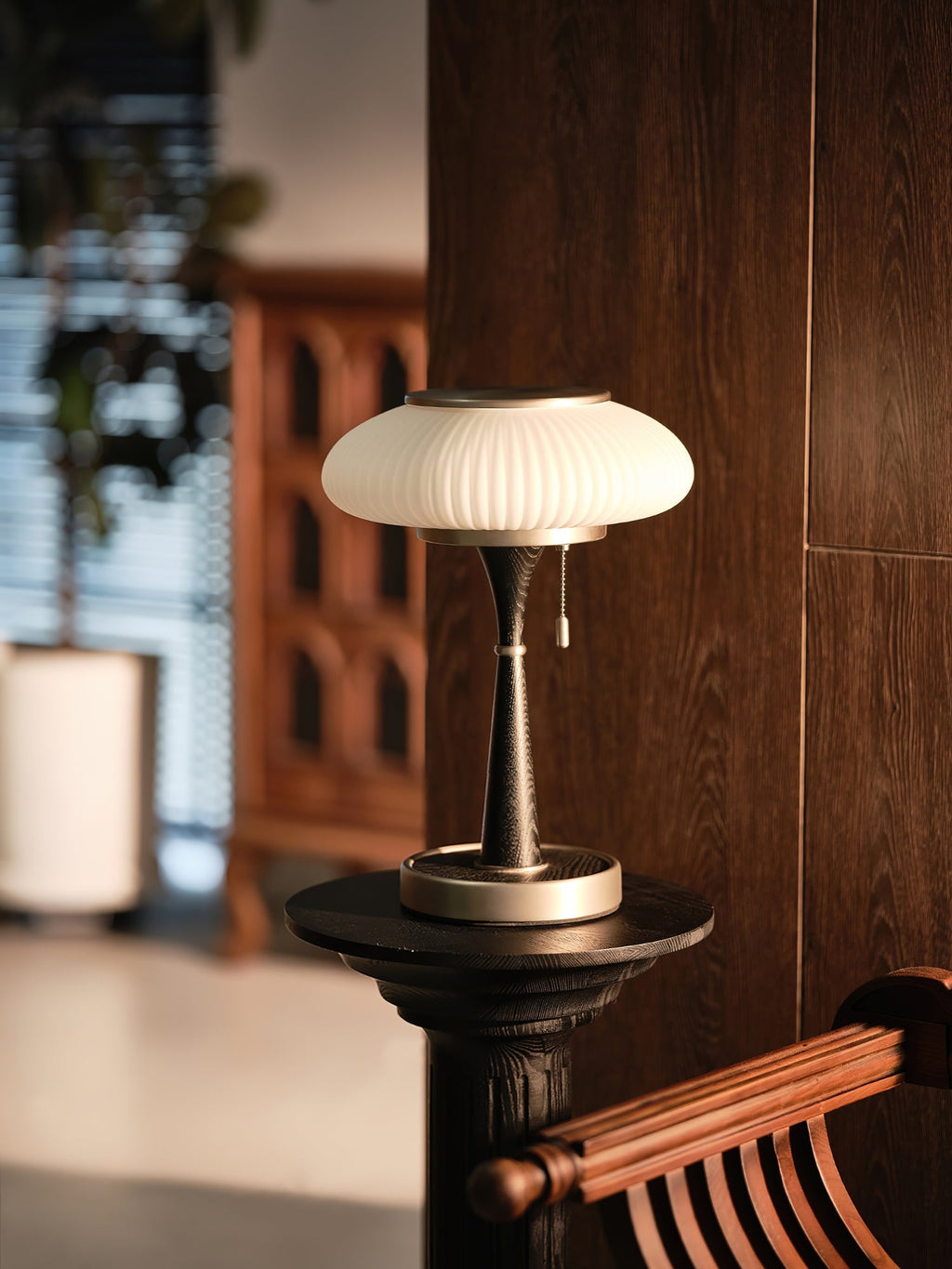 matsutake-table-lamp-anzaz-Black & Nickel & White glass-15