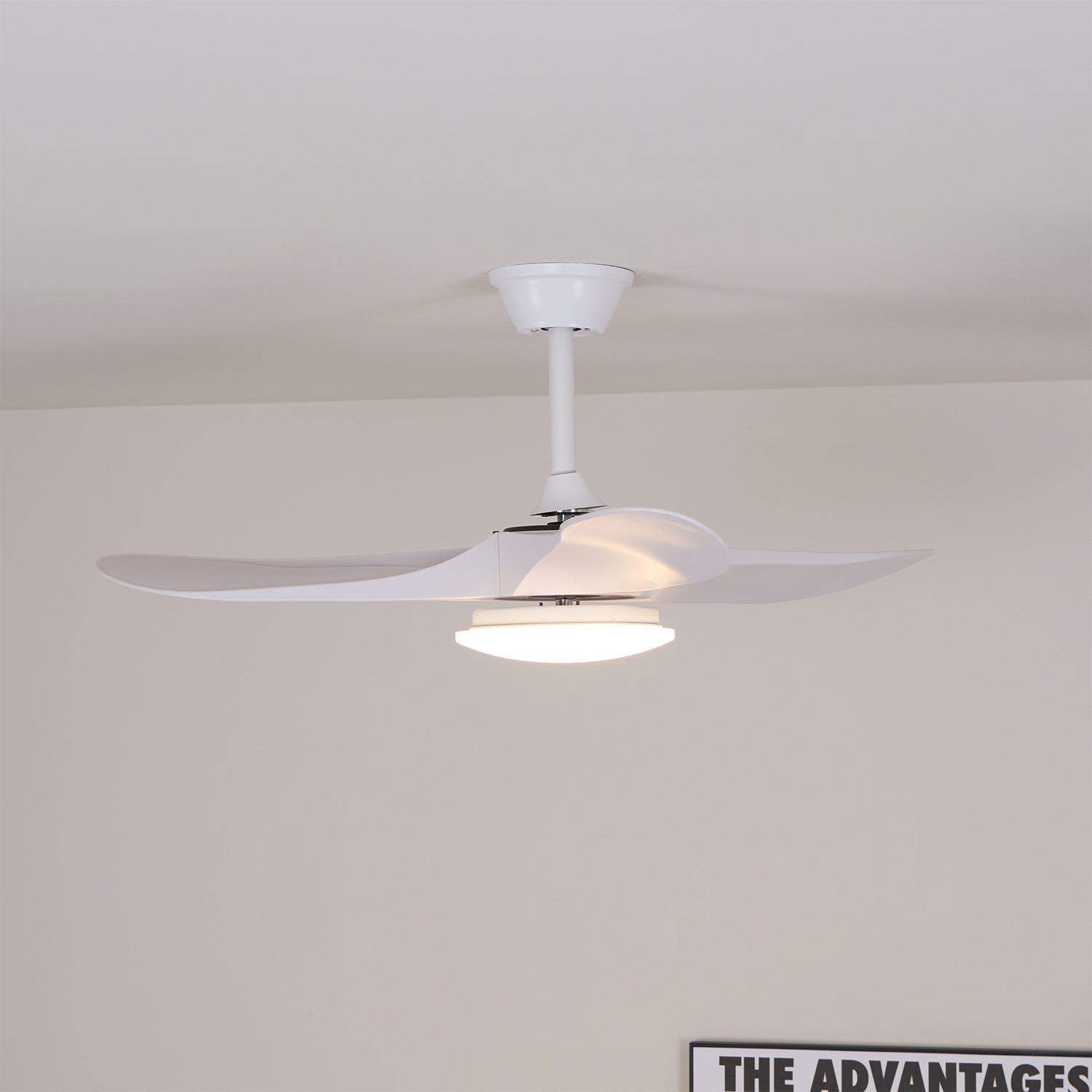 maverick-42-52-ceiling-fan-light-anzaz-Model D White (Wooden blades)-6