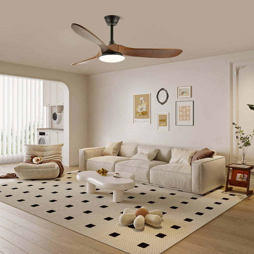 maverick-42-52-ceiling-fan-light-anzaz-Model C Nature Wood Grain & White (Wooden blades)-9