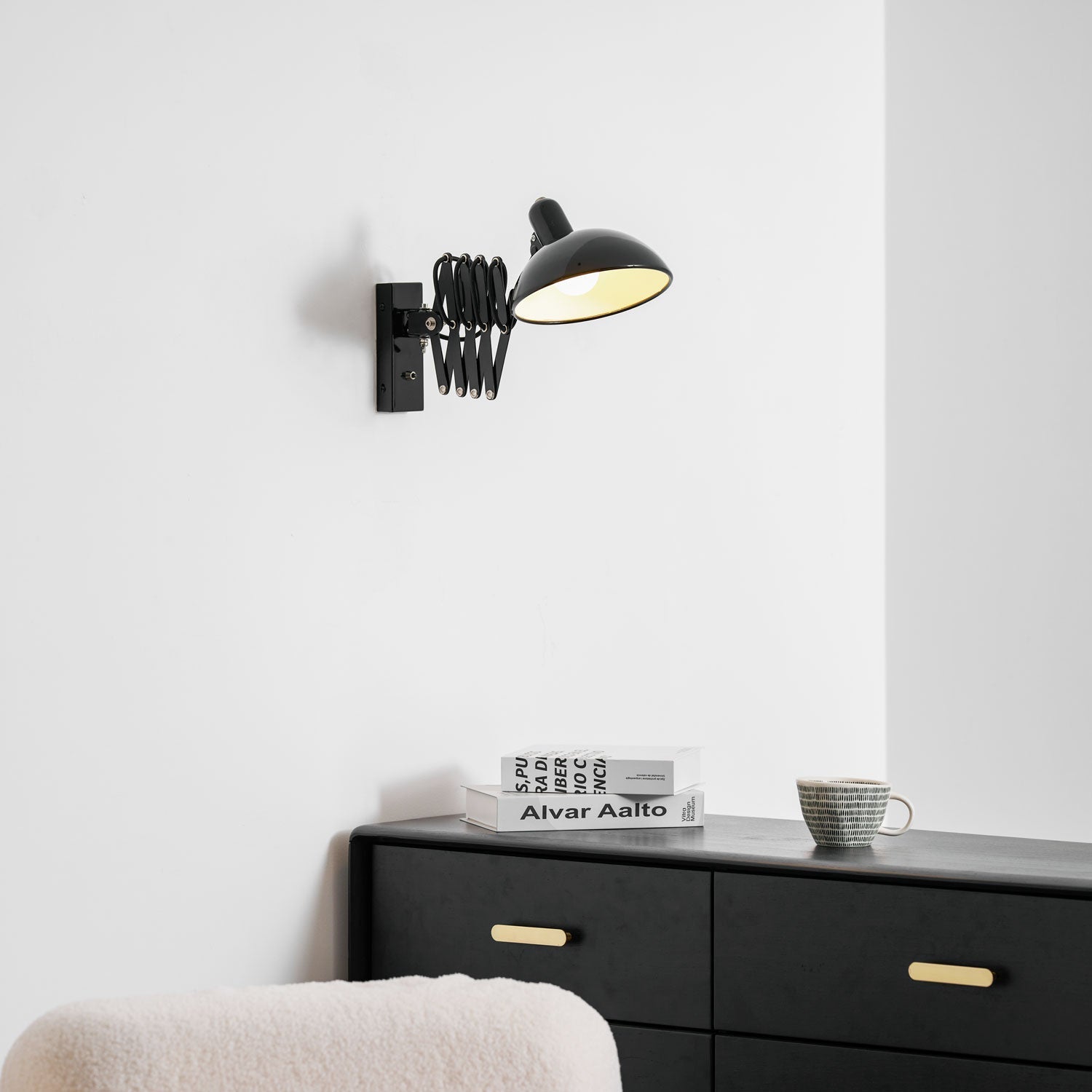 maxon-adjustable-spring-wall-lamp-anzaz-Glossy Black-3