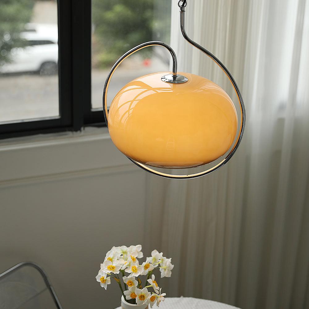 medieval-swag-pendant-light-anzaz-Chrome & Yellow-3