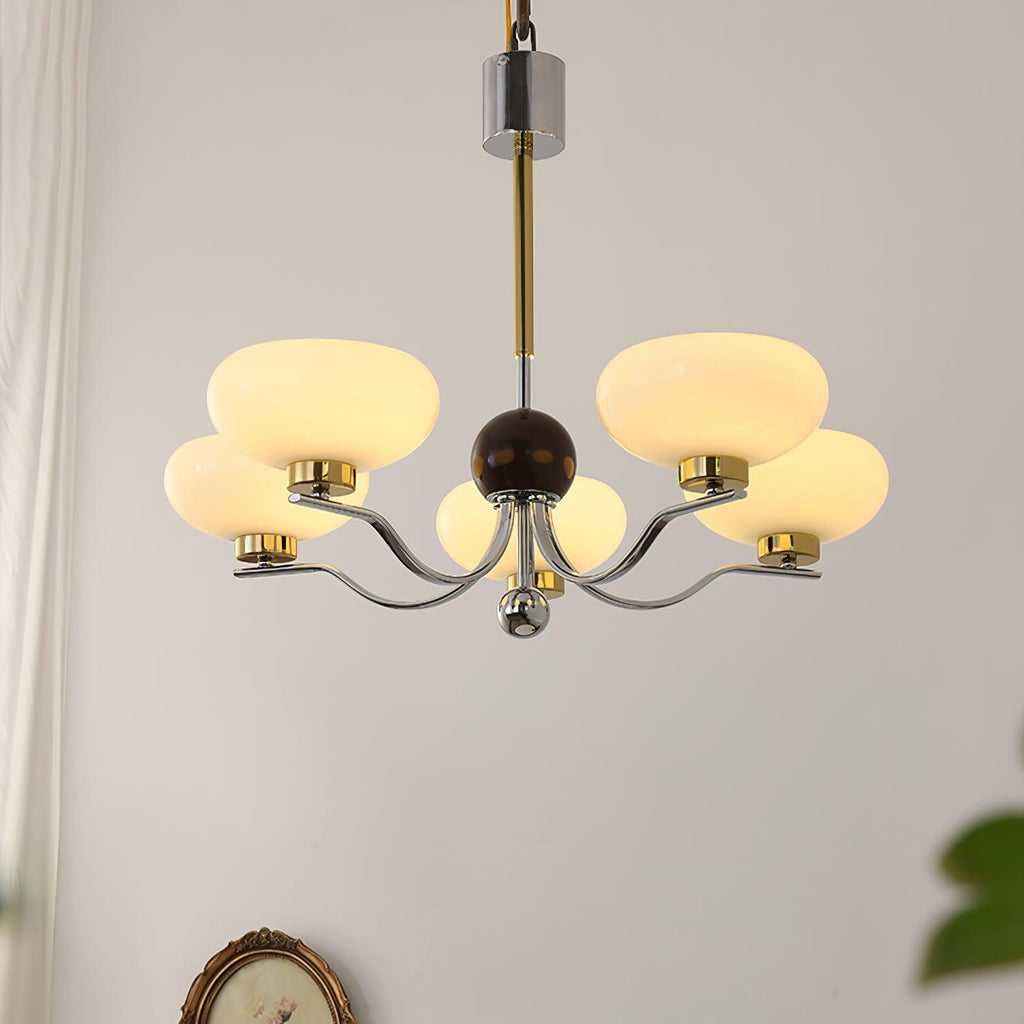 medieval-style-bowl-chandelier-anzaz-Chrome & Gold & Milk white-4