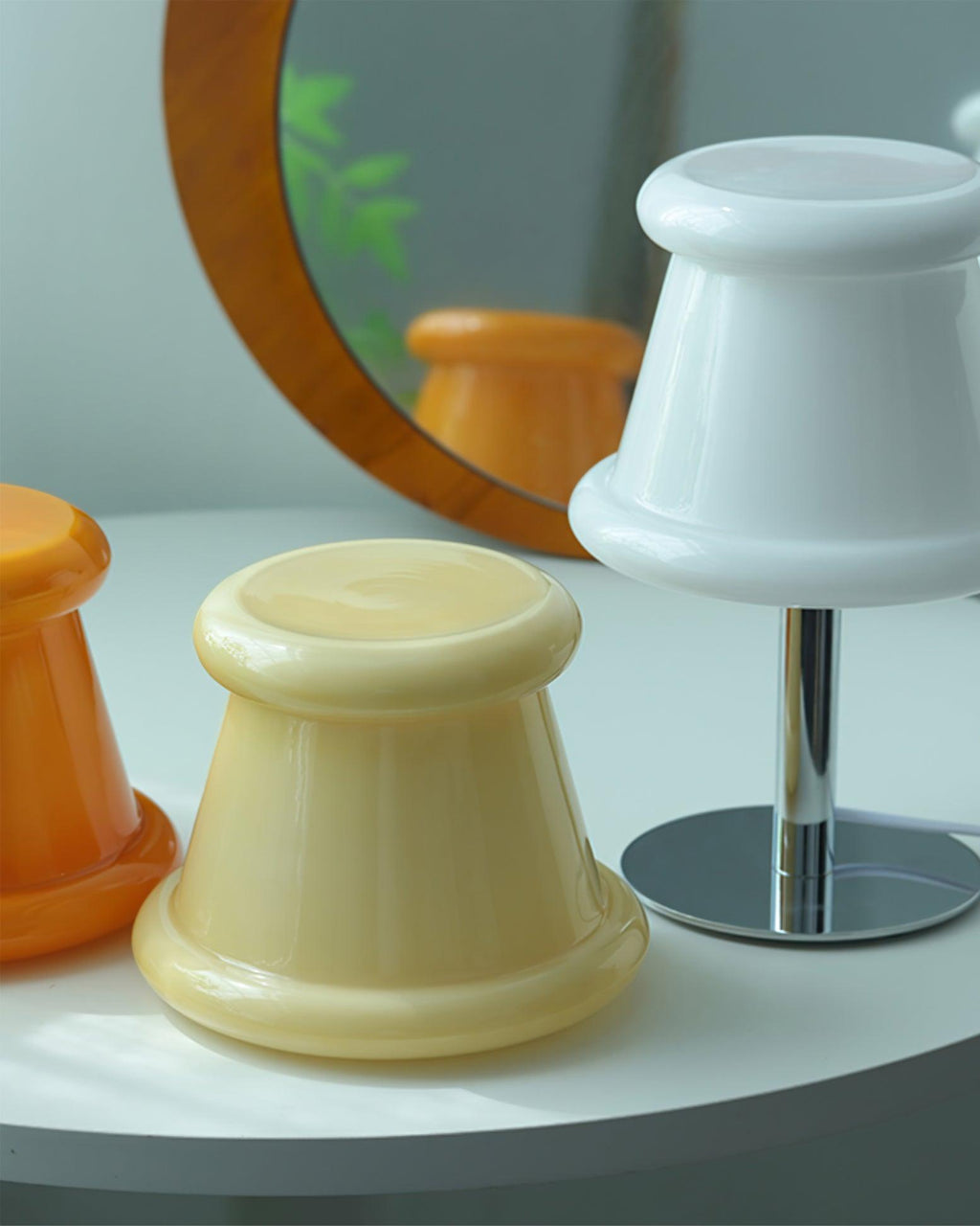 meefad-table-lamp-anzaz-Cream color & Chrome-4