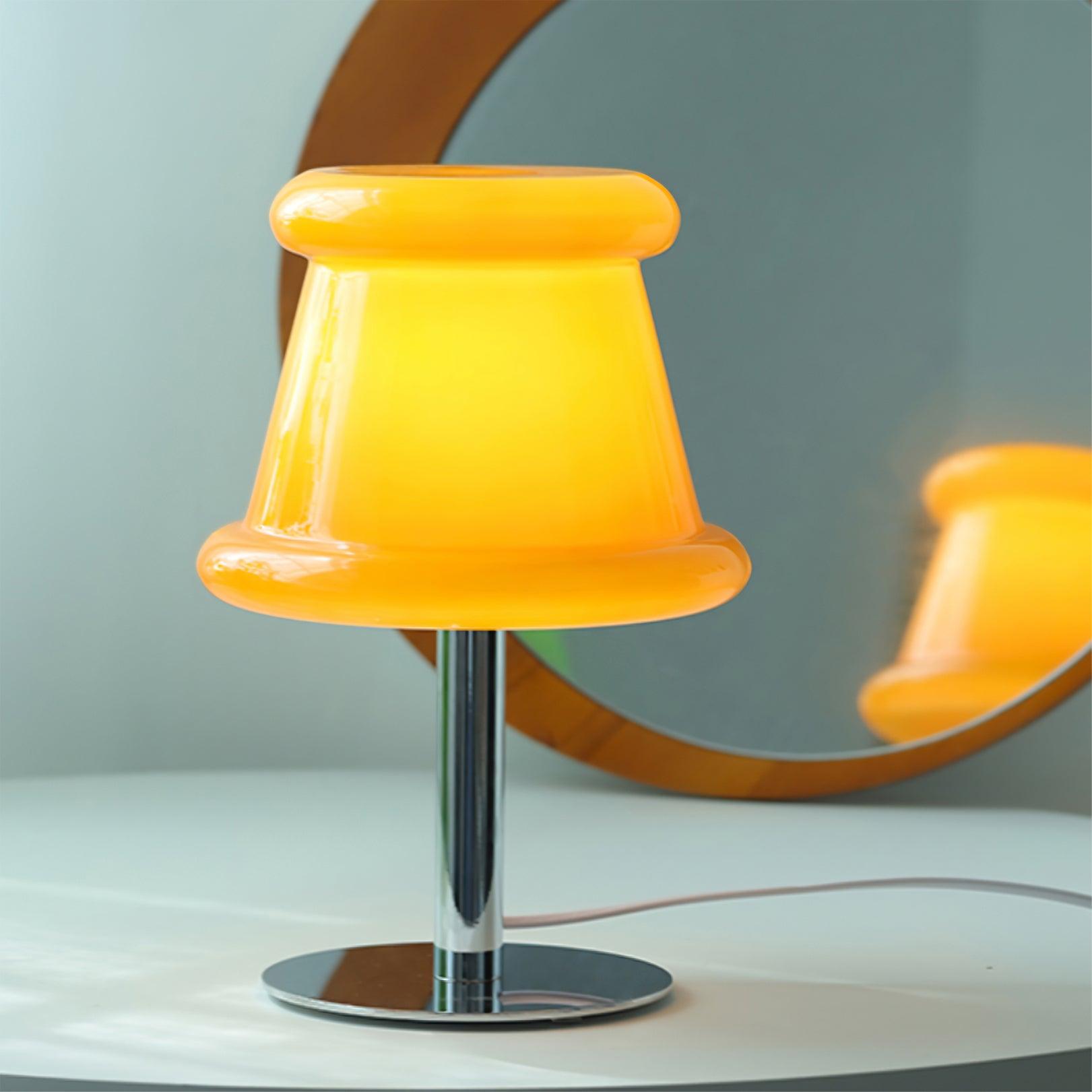 meefad-table-lamp-anzaz-Orange & Chrome-8