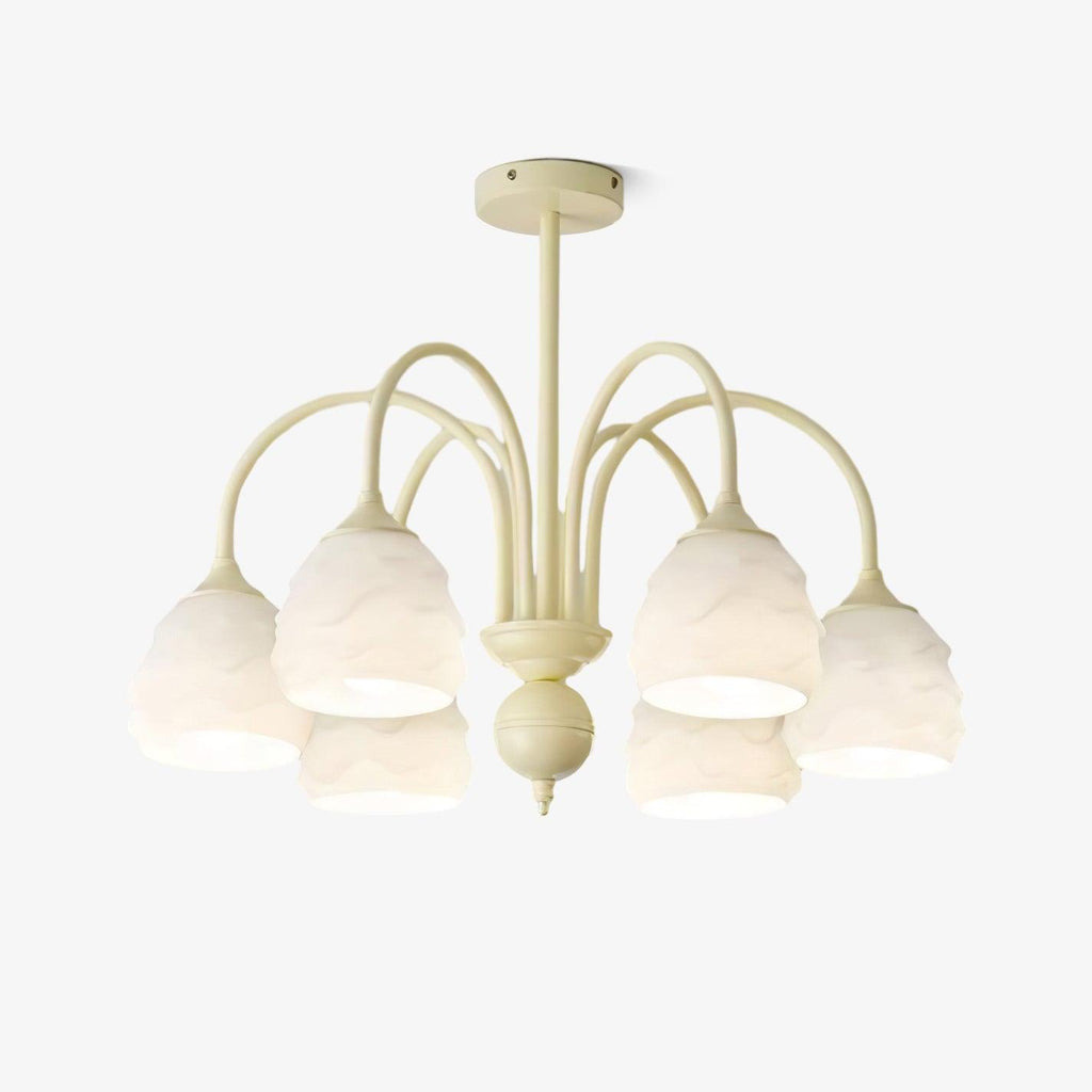 melting-ice-cream-chandelier-anzaz-Creamy & White glass-1