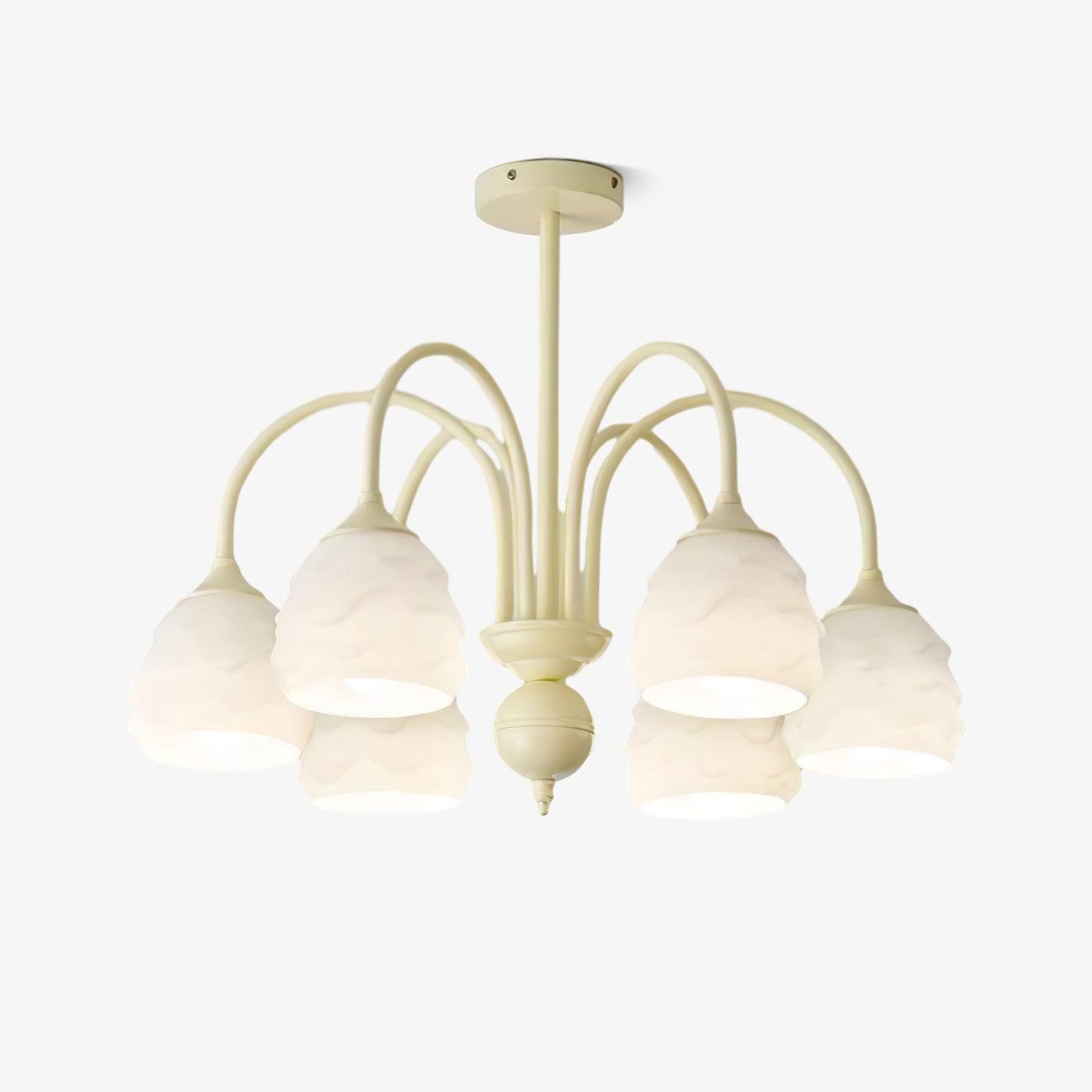 melting-ice-cream-chandelier-anzaz-Creamy & White glass-1