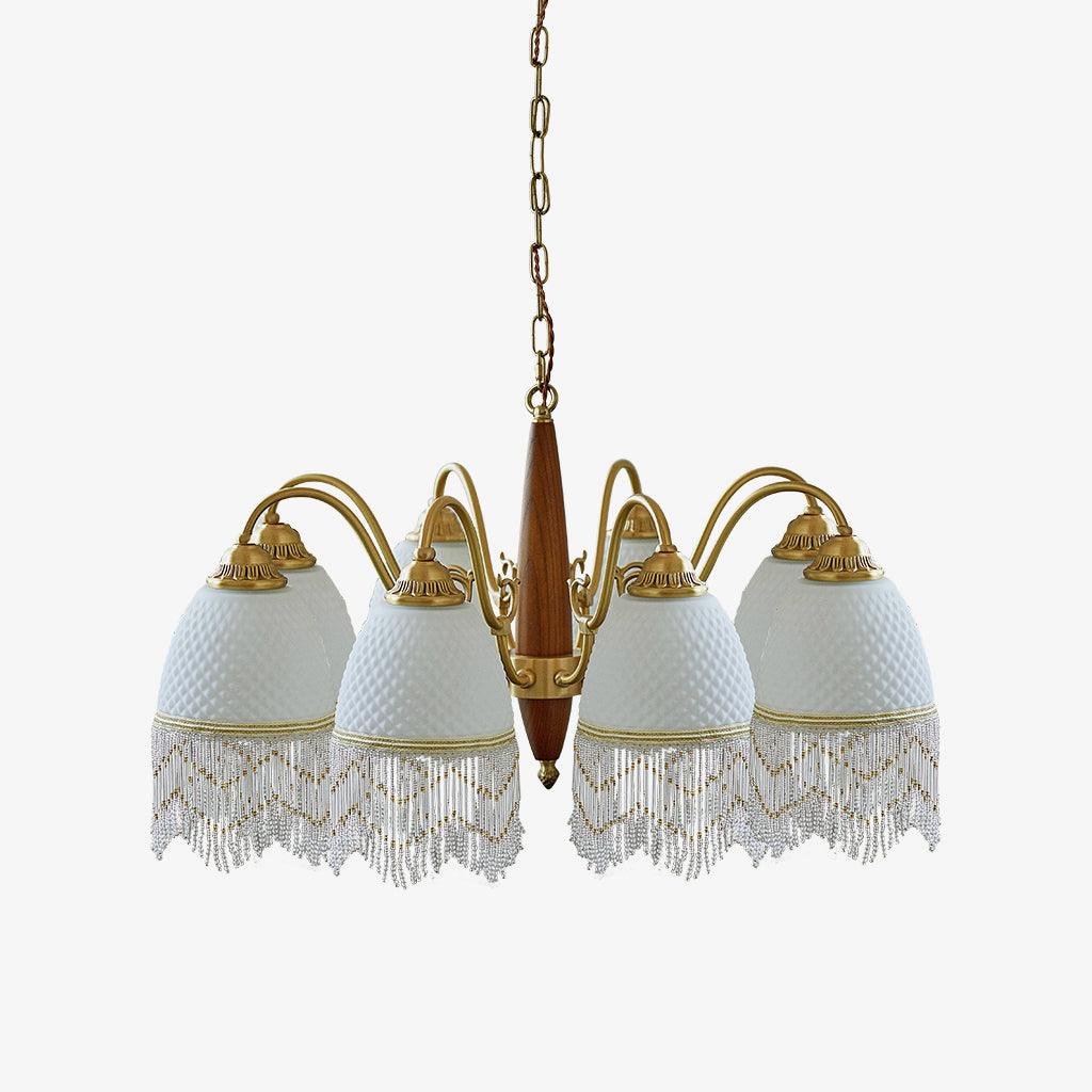 mesh-tassel-glass-chandelier-anzaz-Brass+White-1