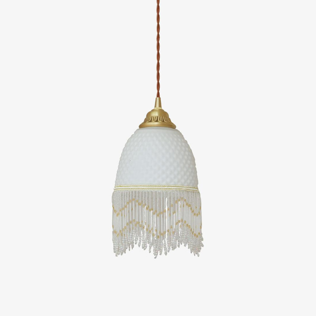 mesh-tassel-glass-pendant-light-anzaz-Brass+White-1