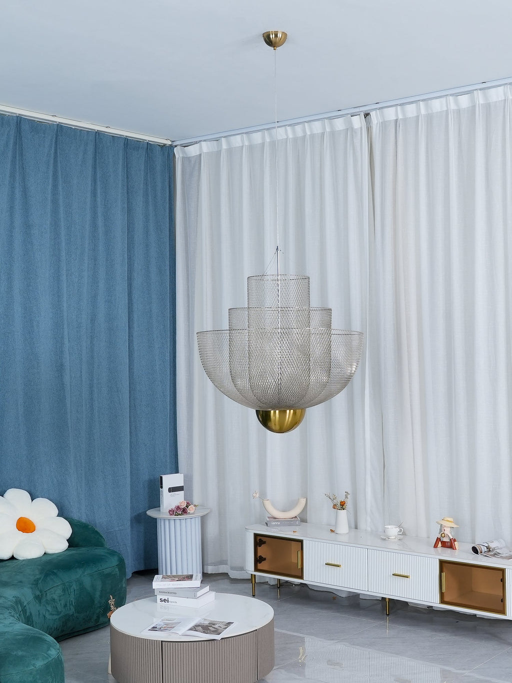 meshmatics-hanging-lamp-anzaz-Chrome & Gold-19