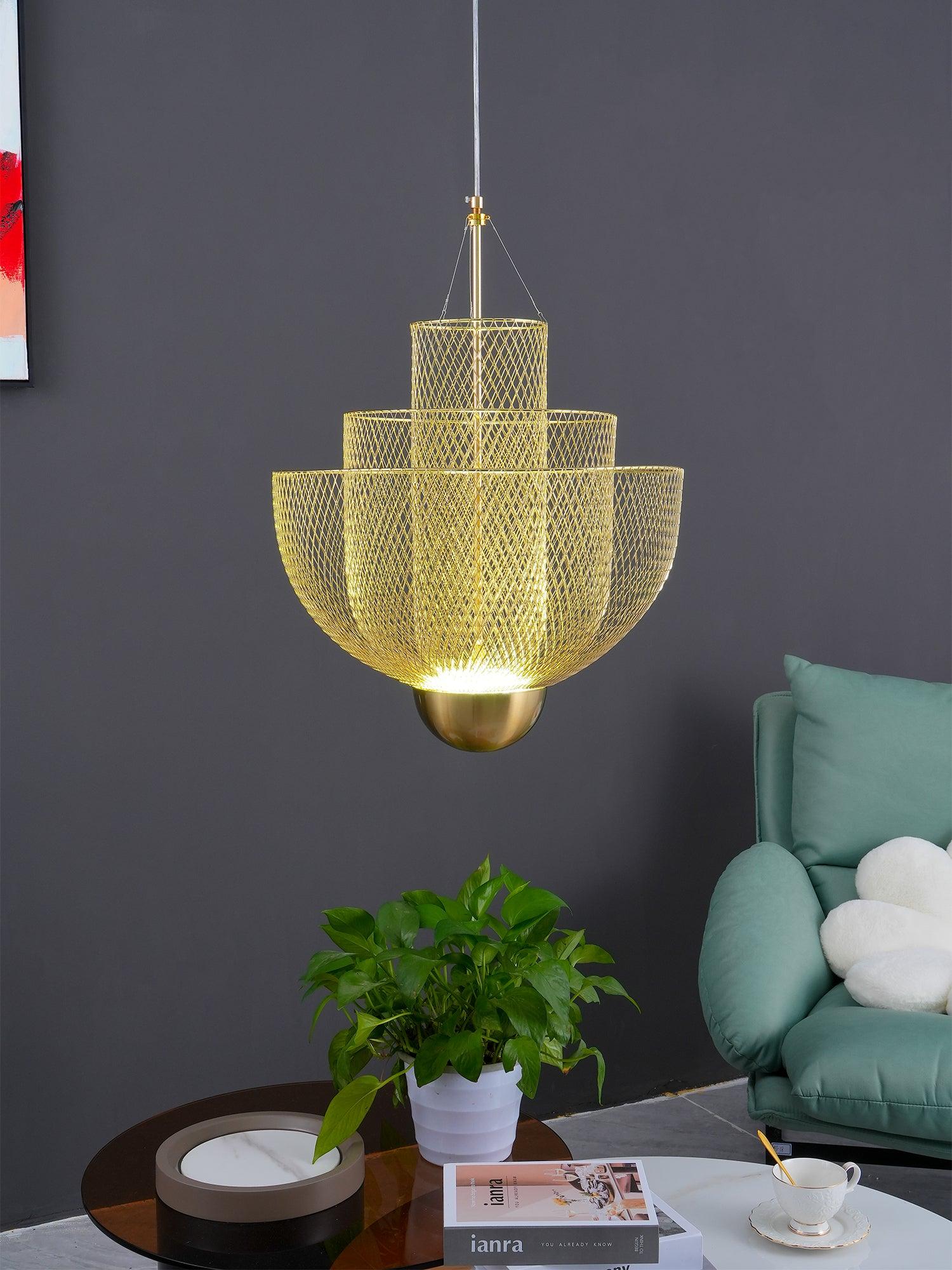 meshmatics-hanging-lamp-anzaz-Chrome & Gold-21