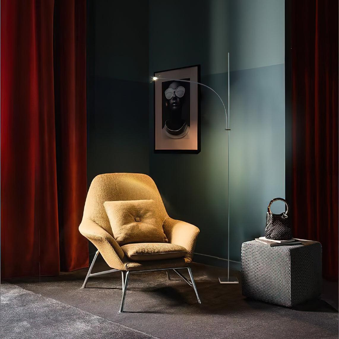 metal-body-graceful-floor-lamp-anzaz-Chrome & Warm Light-2